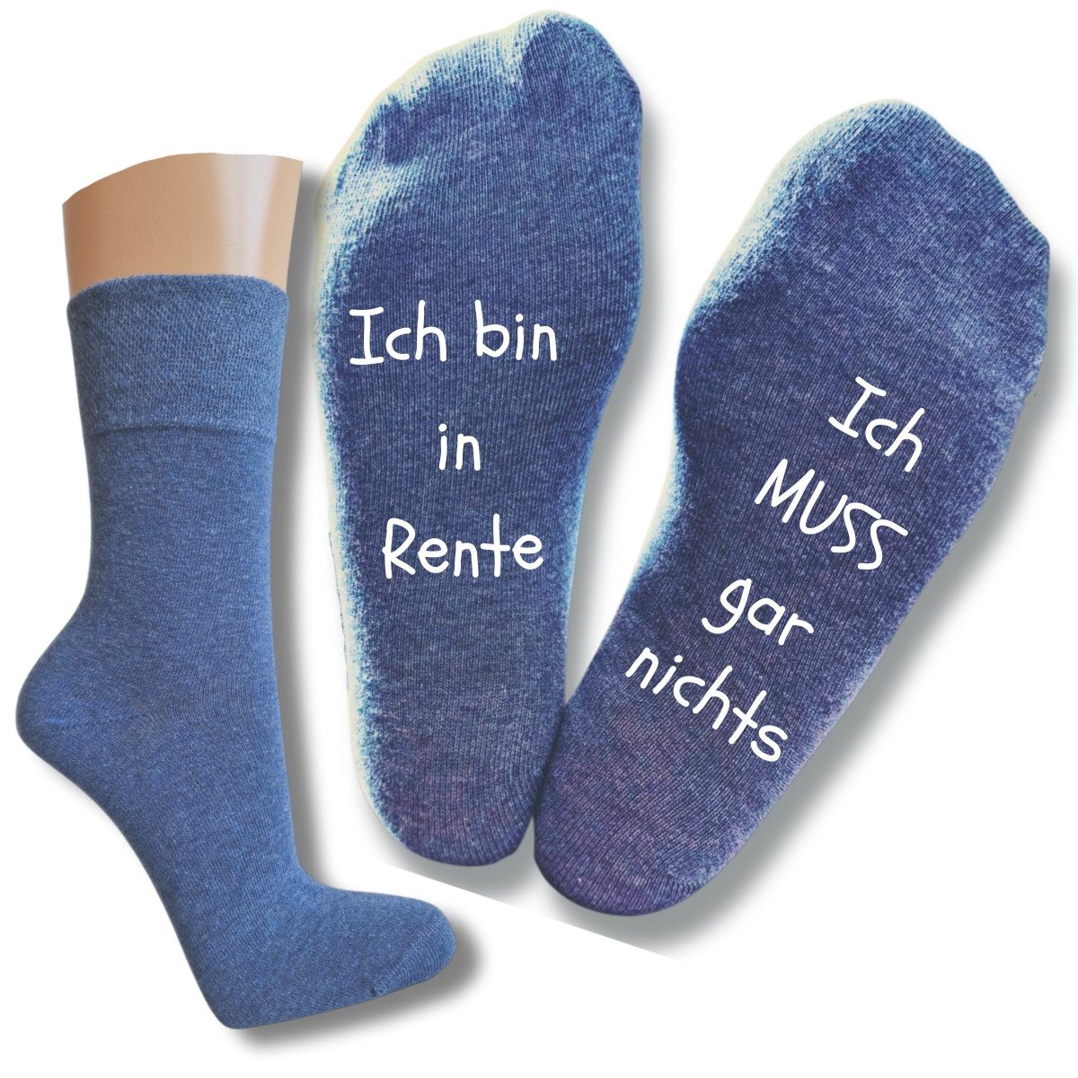 bentini Basicsocken Spruchsocken mit lustigem Rentenspruch günstig online kaufen