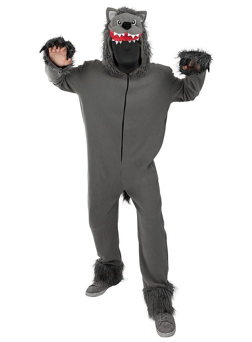 Metamorph Kostüm Wolf Kostümoverall, Bequemes Tierkostüm - auch als Werwolf günstig online kaufen