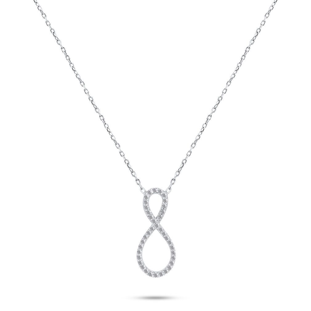 Kette mit Einhänger Original silver necklace Infinity NCL38W