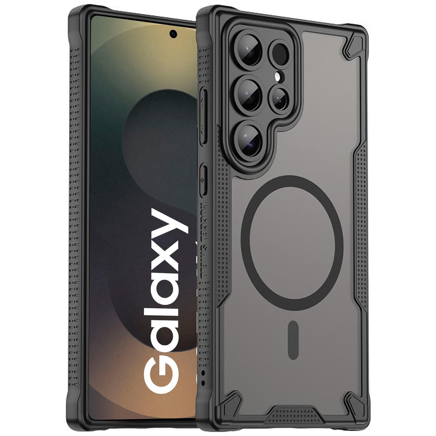 CoolGadget Handyhülle Defender Series Handy Hülle für Samsung Galaxy S25 Ultra 6,9 Zoll, Magsafe TPU Schlicht Robust Schutzhülle für Galaxy S25 Ultra Hülle