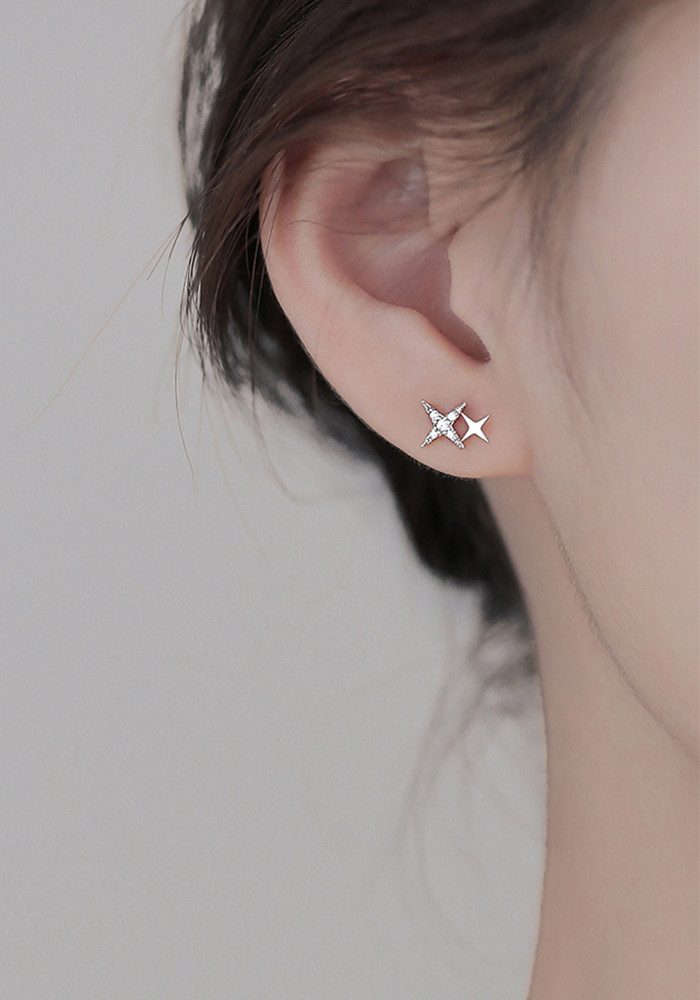 Color Design Paar Ohrstecker Stern Ohrstecker Damen aus 925 Sterling Silber günstig online kaufen