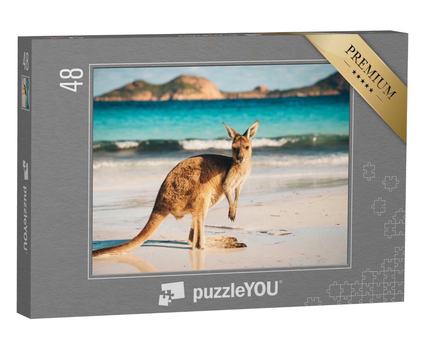 puzzleYOU Puzzle Känguru, Cape Le Grand National Park, Australien, 48 Puzzleteile, puzzleYOU-Kollektionen Tiere, Kängurus, Exotische Tiere & Trend-Tiere