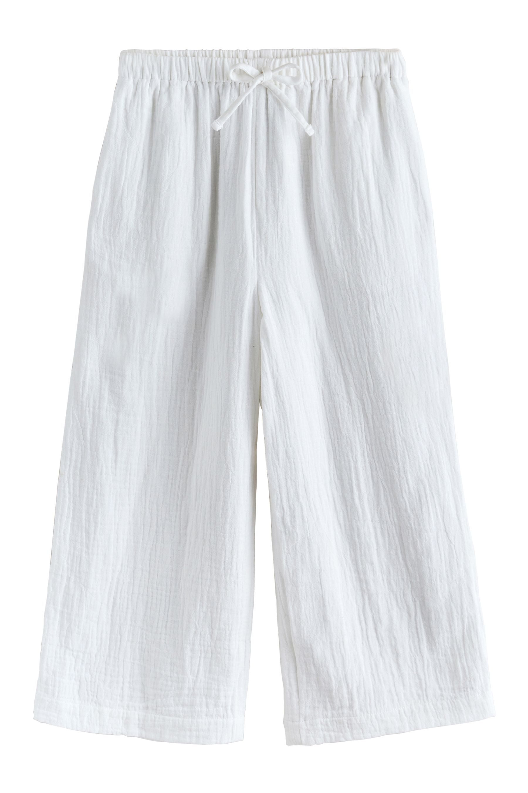 Next Palazzohose Leinenhose mit weitem Bein (1-tlg)