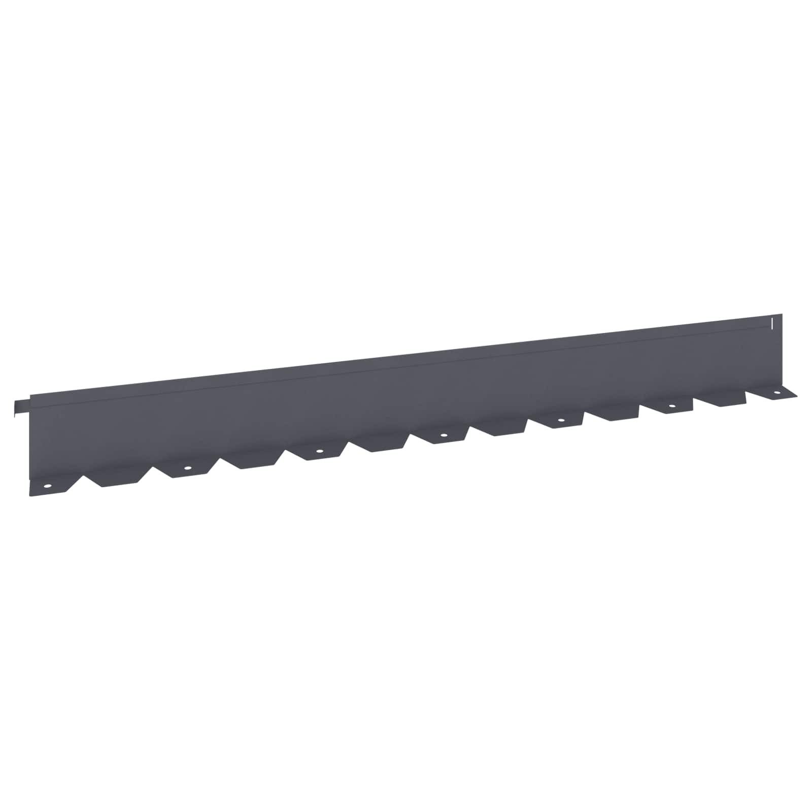 vidaXL Beetumrandung Raseneinfassung 20 Stk. 102 x 10 x 4 cm Stahl Anthrazit