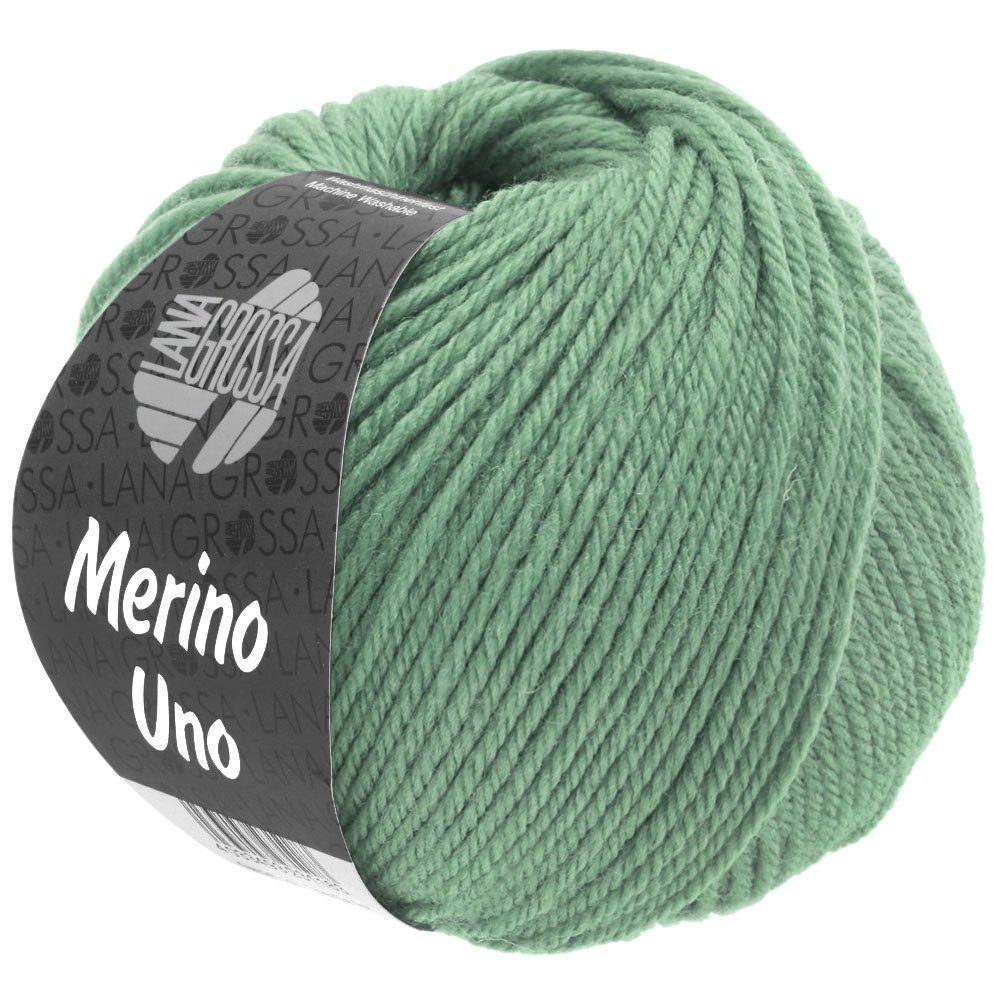 LANA GROSSA MERINO UNO Häkelwolle, 125 m (Extrafeine Merinowolle mit Superwash-Ausrüstung), 50 g