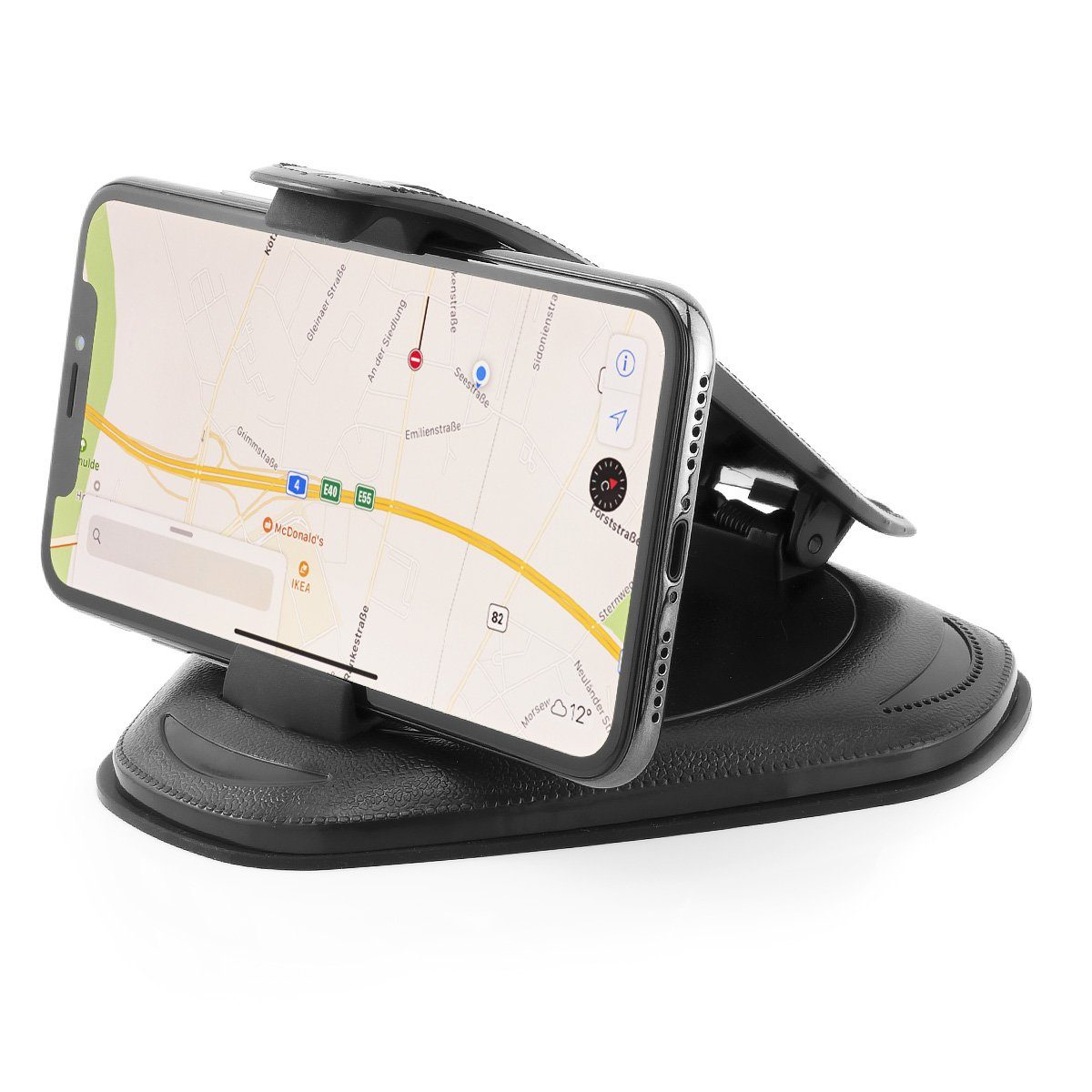 MidGard Smartphone-Halterung Universal Armaturenbrett Autohalterung für Smartphones, Navi usw., (bis 7.5 Zoll, rutschfest ohne Kleber, ohne Schrauben, ohne Saugnapf)