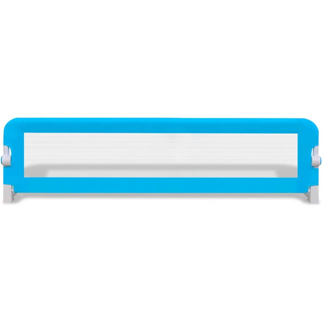 vidaXL Bett Kleinkind Sicherheit Bettgitter 150x42 cm Blau (1-tlg)