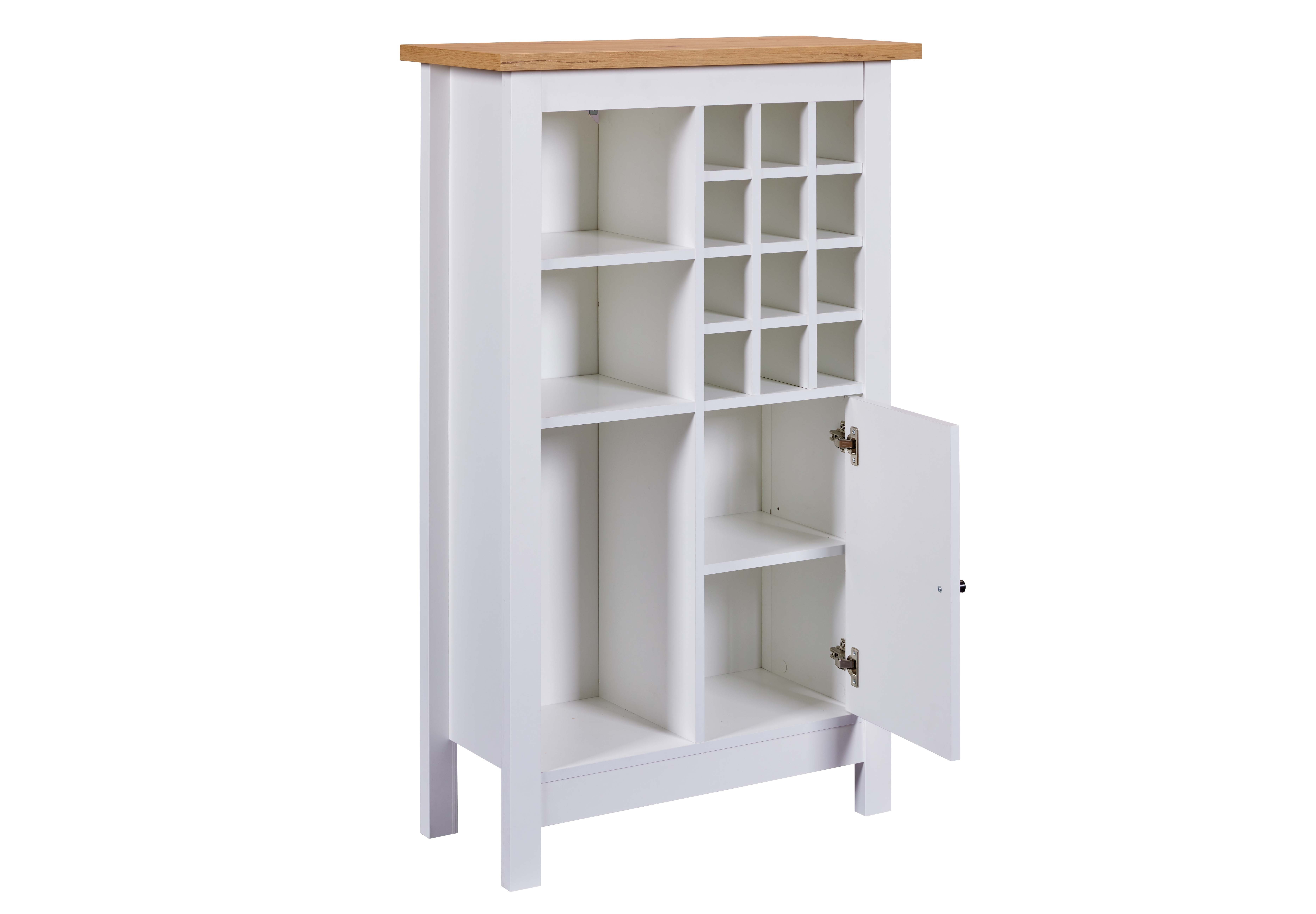 Inter Link Weinregal Weinschrank Julina, Weinregal, mit Platz für 12 Flaschen, 4 Fächer, modernes Design