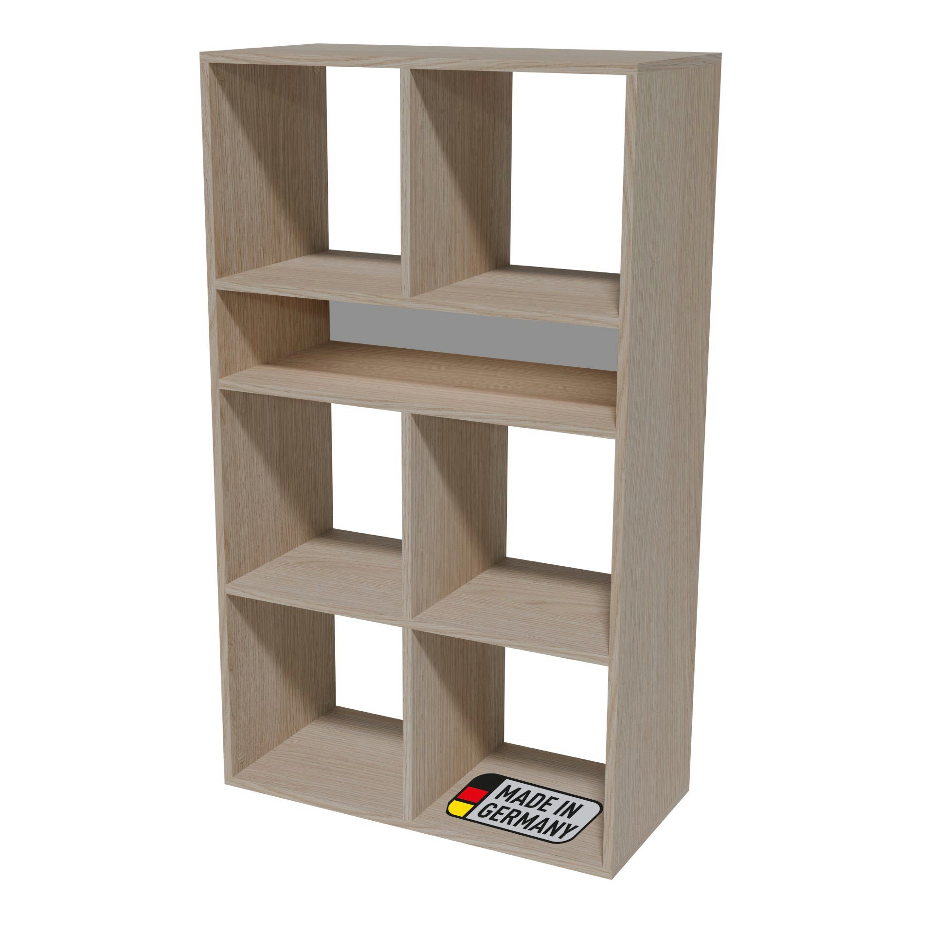 BADEDU Standregal Regal, Standregal, Bücherregal, Ordnerregal, Wohnregal