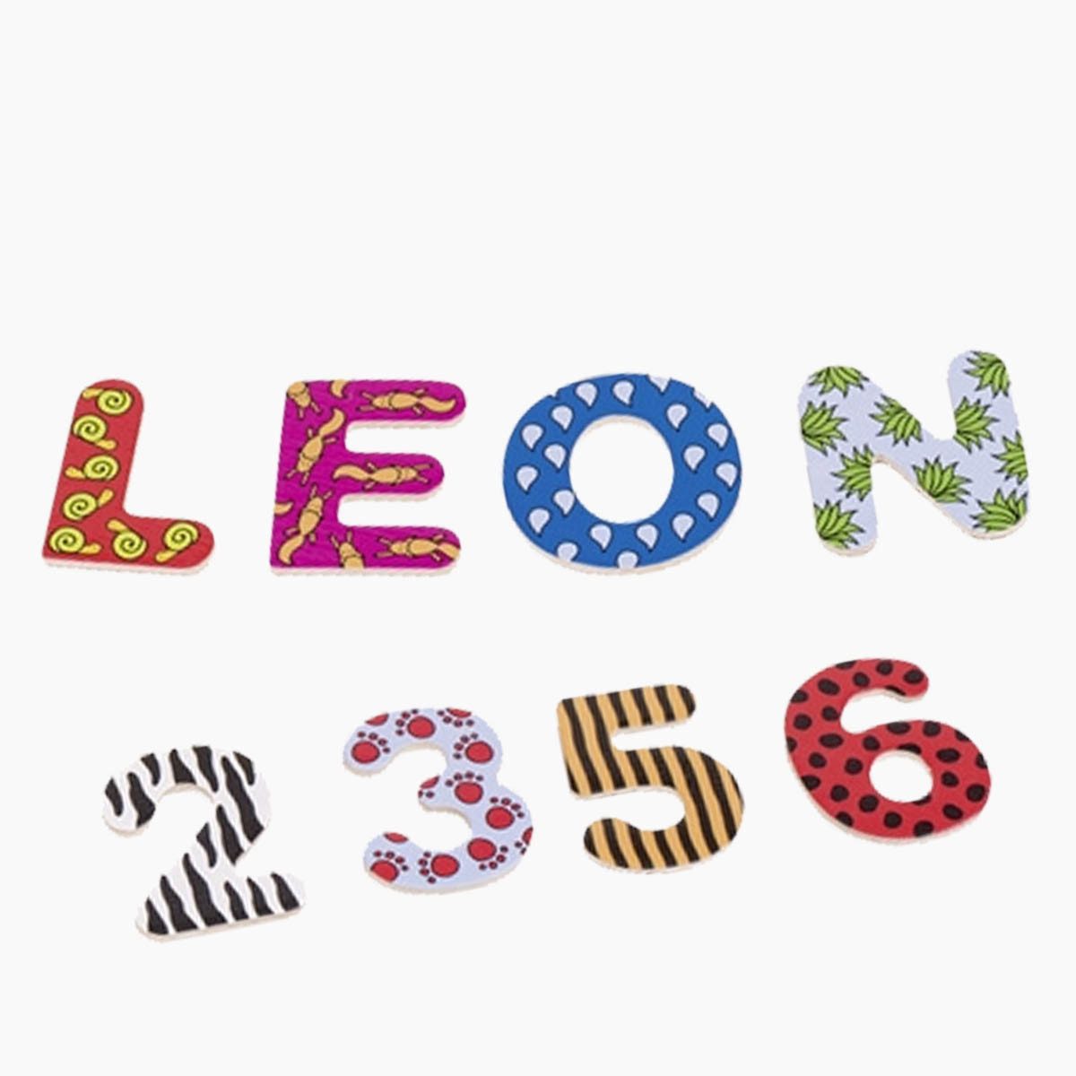 goki Lernspielzeug Magnet-Alphabet und Zahlen-Leon (Spar-Set, 88-St., packung), schaffen genügend Anreiz Wörter zu legen