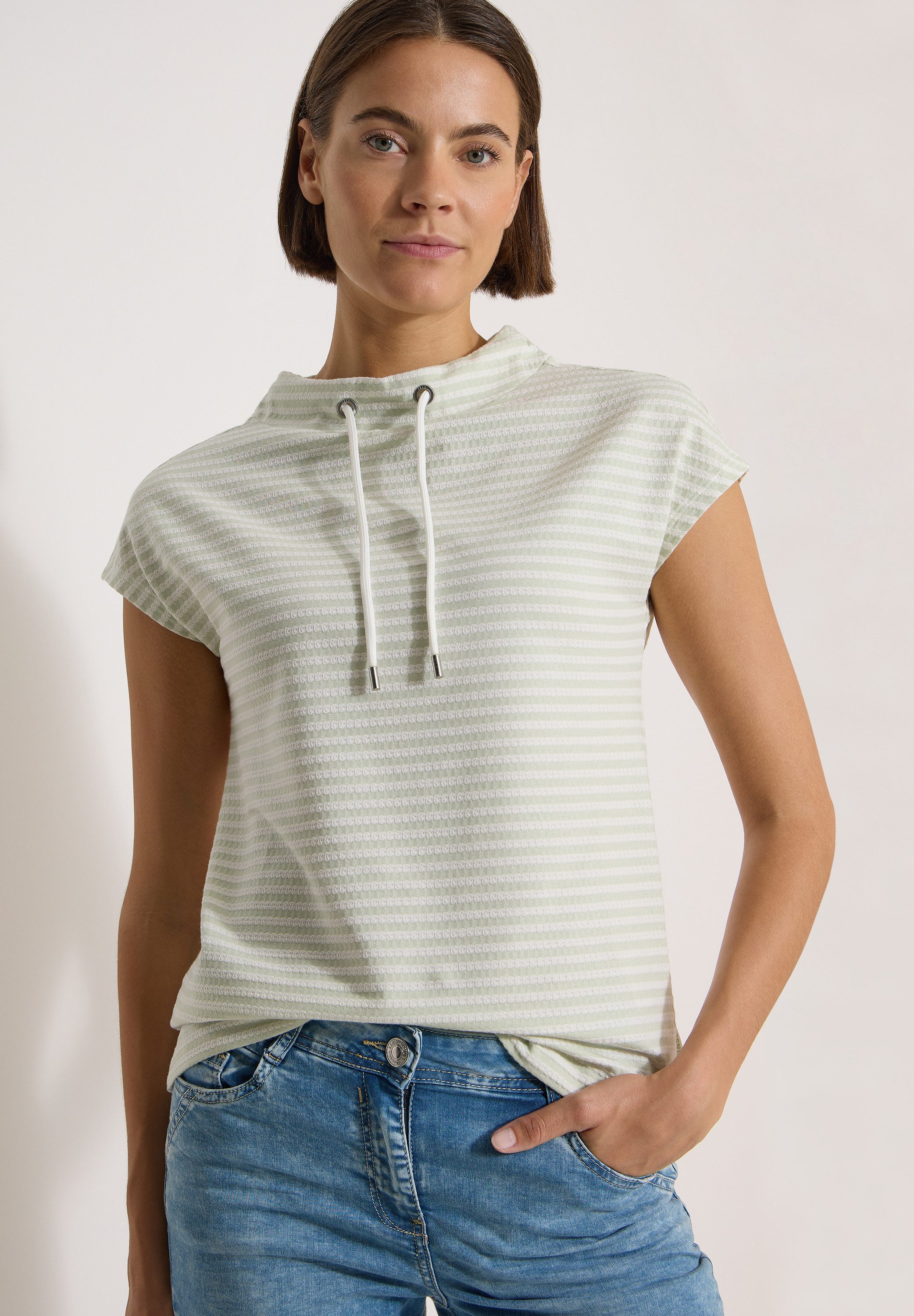 CECIL T-Shirt mit strukturiertem Muster