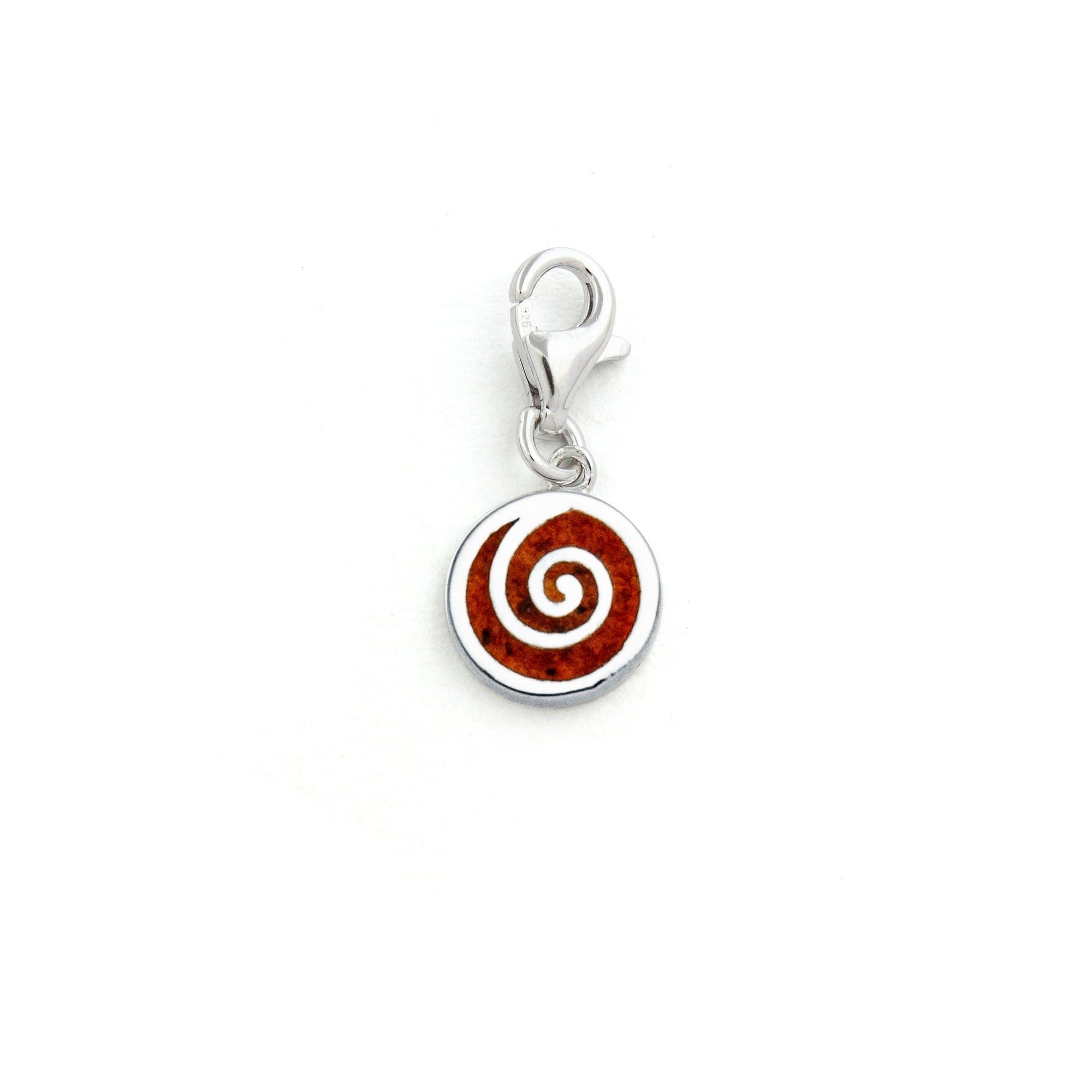 Bead DUR Schmuck: Charm "Spirale" Bernstein F215