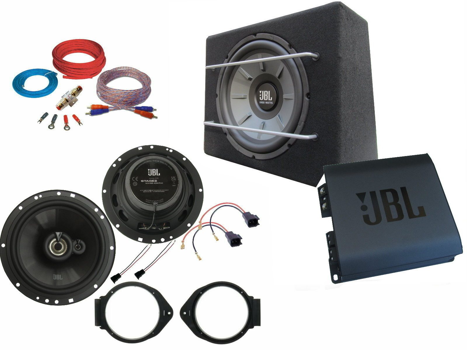 DSX JBL Set für GTC Tür 3 Wege Lautsprecher Сабуферы Verstärker 1480 Watt Автомобильный сабвуфер (310.00 W)