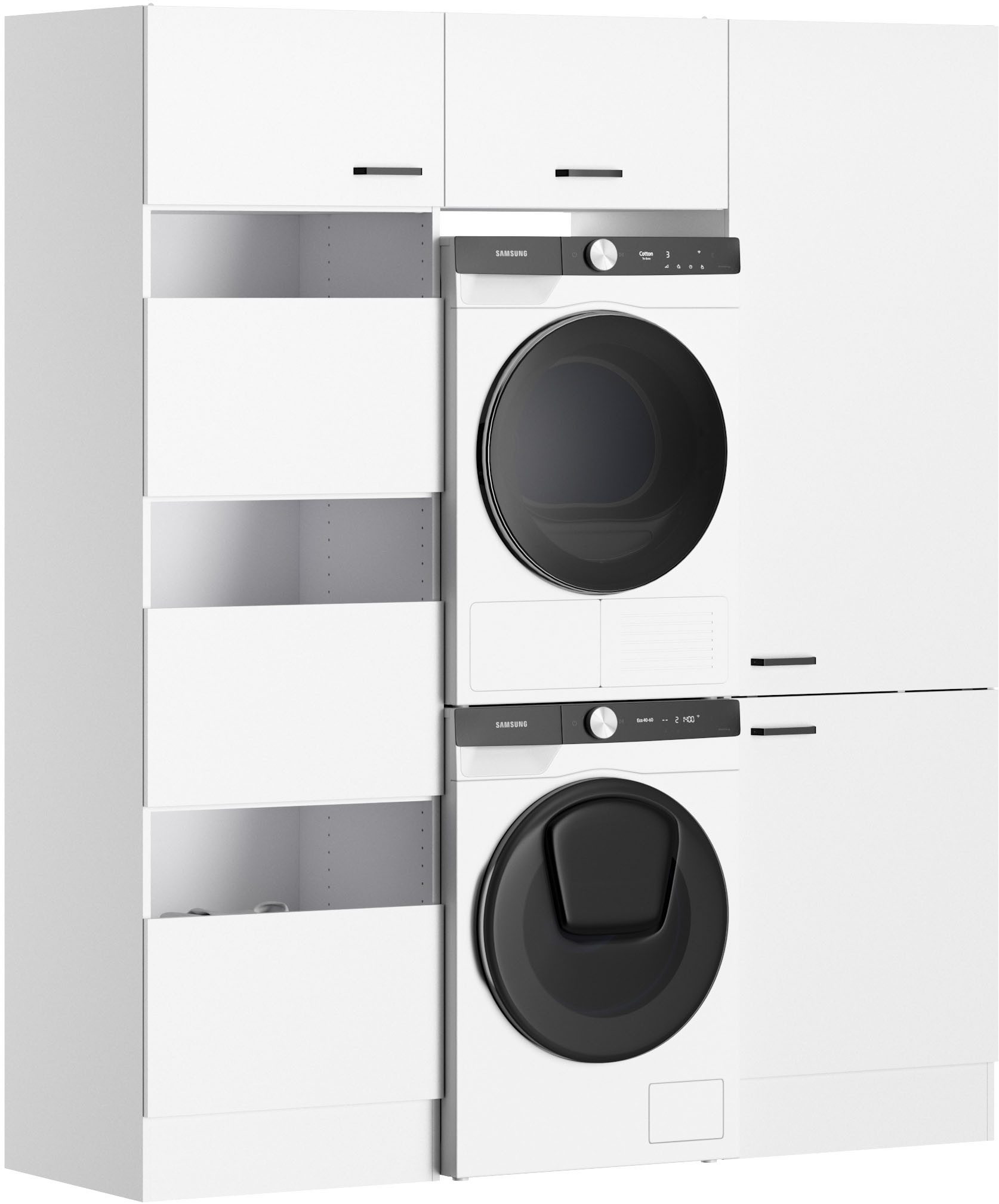 OPTIFIT Mehrzweckschrank-Set OPTImulti, Breite 183,2 cm, cleveres Wäschesystem, Schrankinnenausstattung