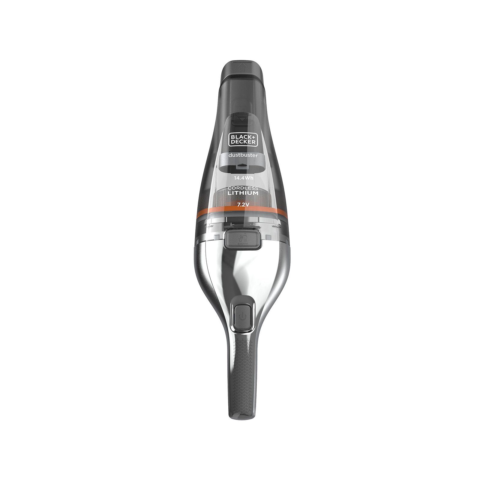 Black + Decker Bodenstaubsauger NVC220WC 7,2V Dustbuster Akkusauger, Lithium-Technologie, Staubbehälter per Knopfdruck einfach öffnen