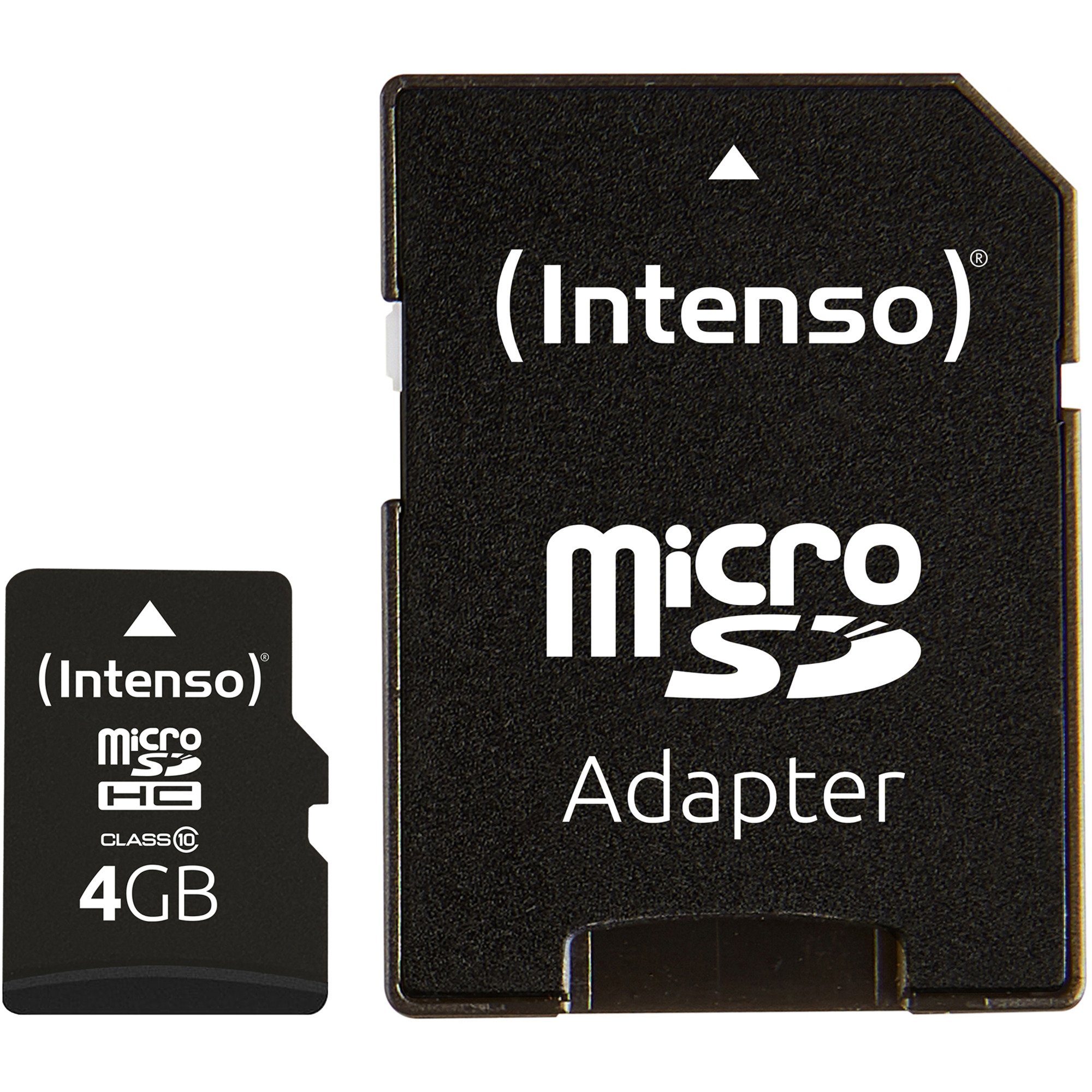 Intenso microSDHC 4 GB, Speicherkarte, (Class 10) externer Speicher