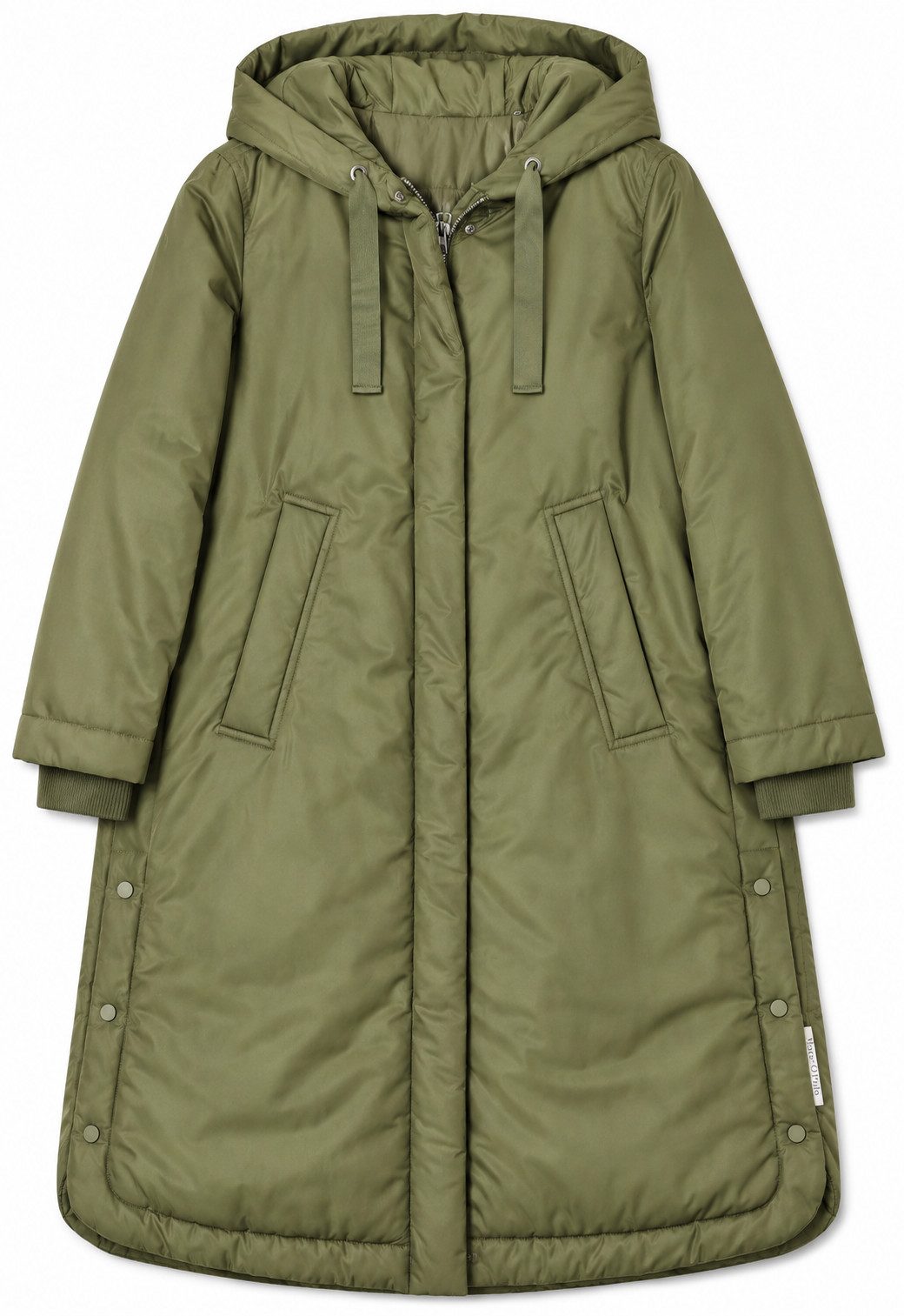 Wintermantel aus recyceltem Polyester-Twill