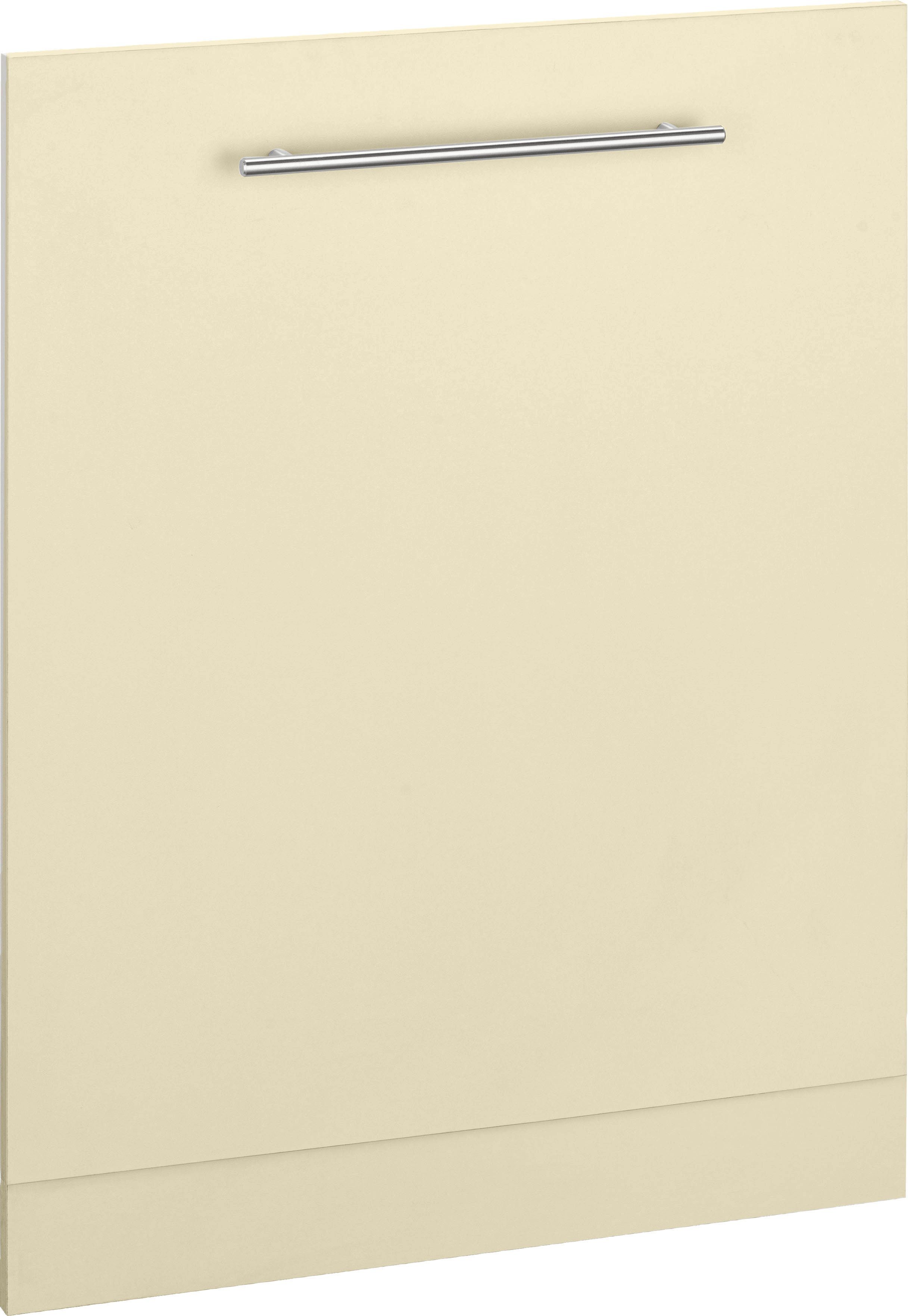 Frontblende cm für vanille Küchen wiho Geschirrspüler vollintegrierbaren breit, Unna, 60