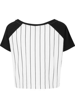 URBAN CLASSICS T-Shirt Urban Classics Damen Ladies Cropped Baseball Tee (1-tlg)