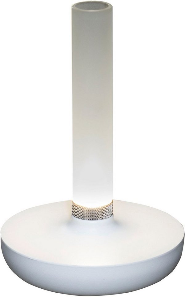KONSTSMIDE LED Tischleuchte Biarritz, LED fest integriert, Warmweiß,  Biarritz USB-Tischleuchte weiß, 1800/2700/4000K, dimmbar