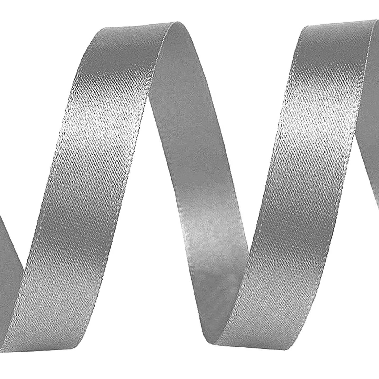 maDDma Geschenkband 5m Satinband 10mm breit Geschenkband Dekoband Schleifen Farbwahl, mausgrau