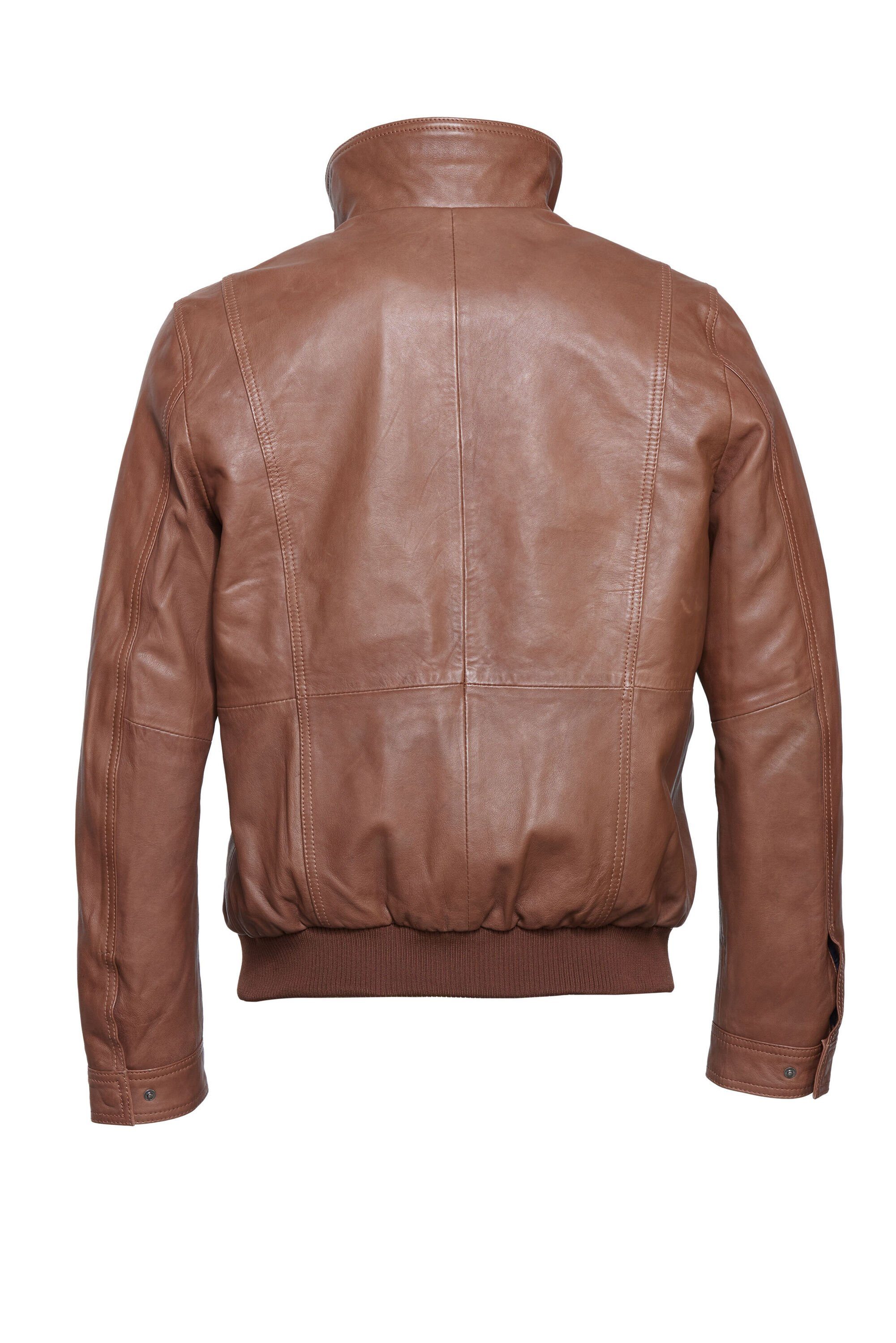 bugatti Lederjacke BUMATTEO (1-St) mit Stehkragen günstig online kaufen