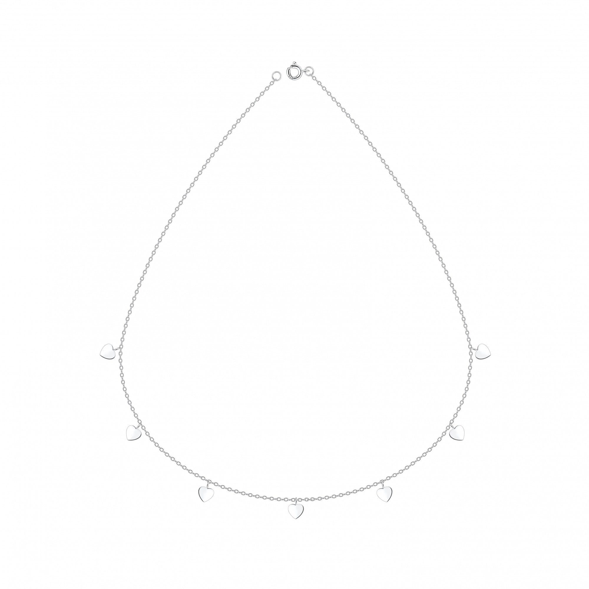 ALEXANDER YORK Kette mit Anhänger PLÄTTCHEN-HERZ, 925 Sterling Silber