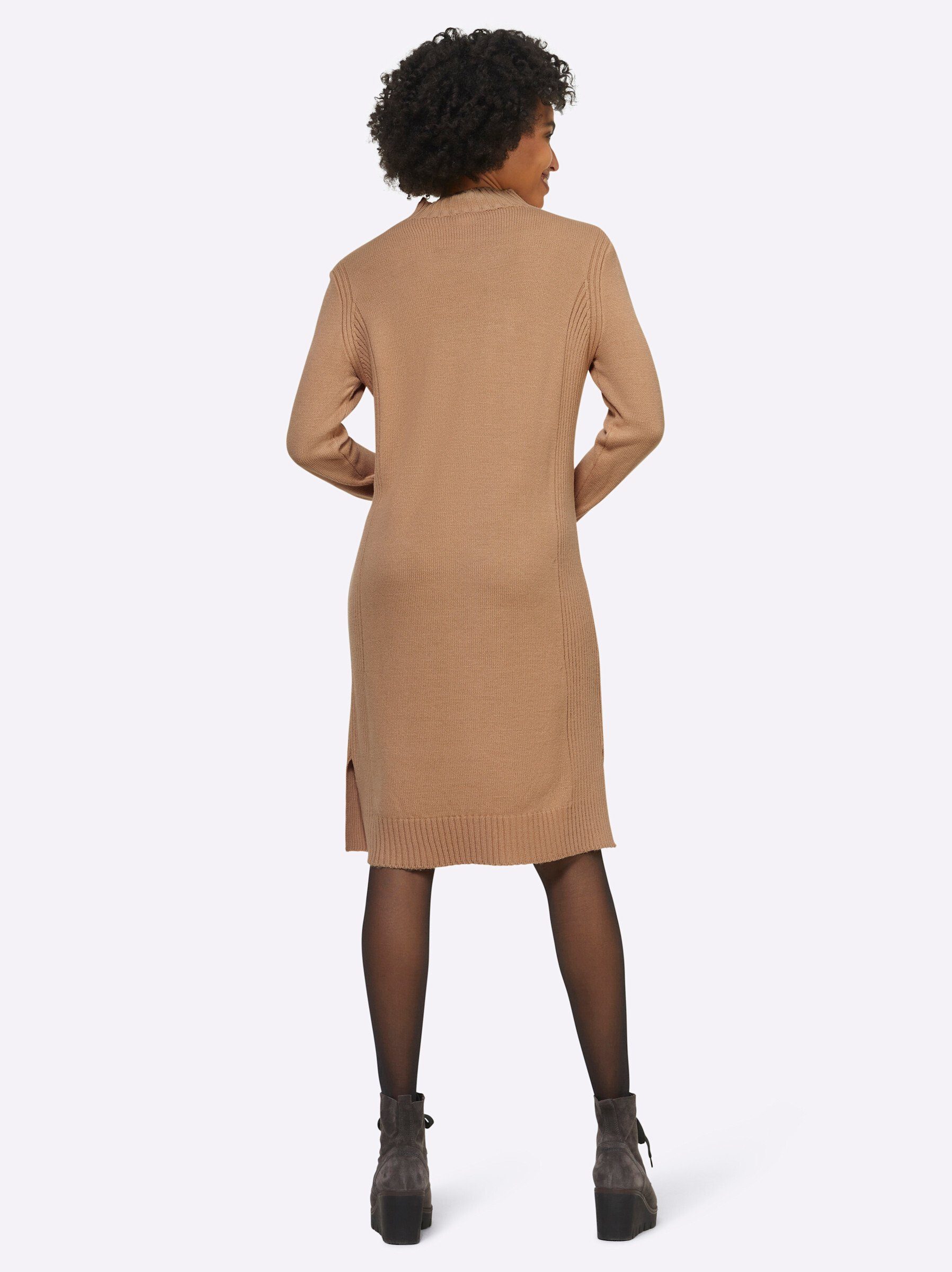 heine Strickkleid camel