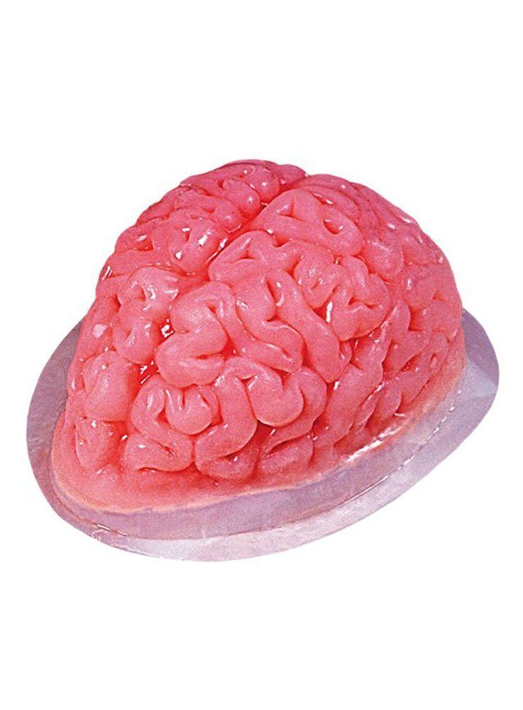 Fun World Einweggeschirr-Set Puddingform Gehirn, Kunststoff Halloween