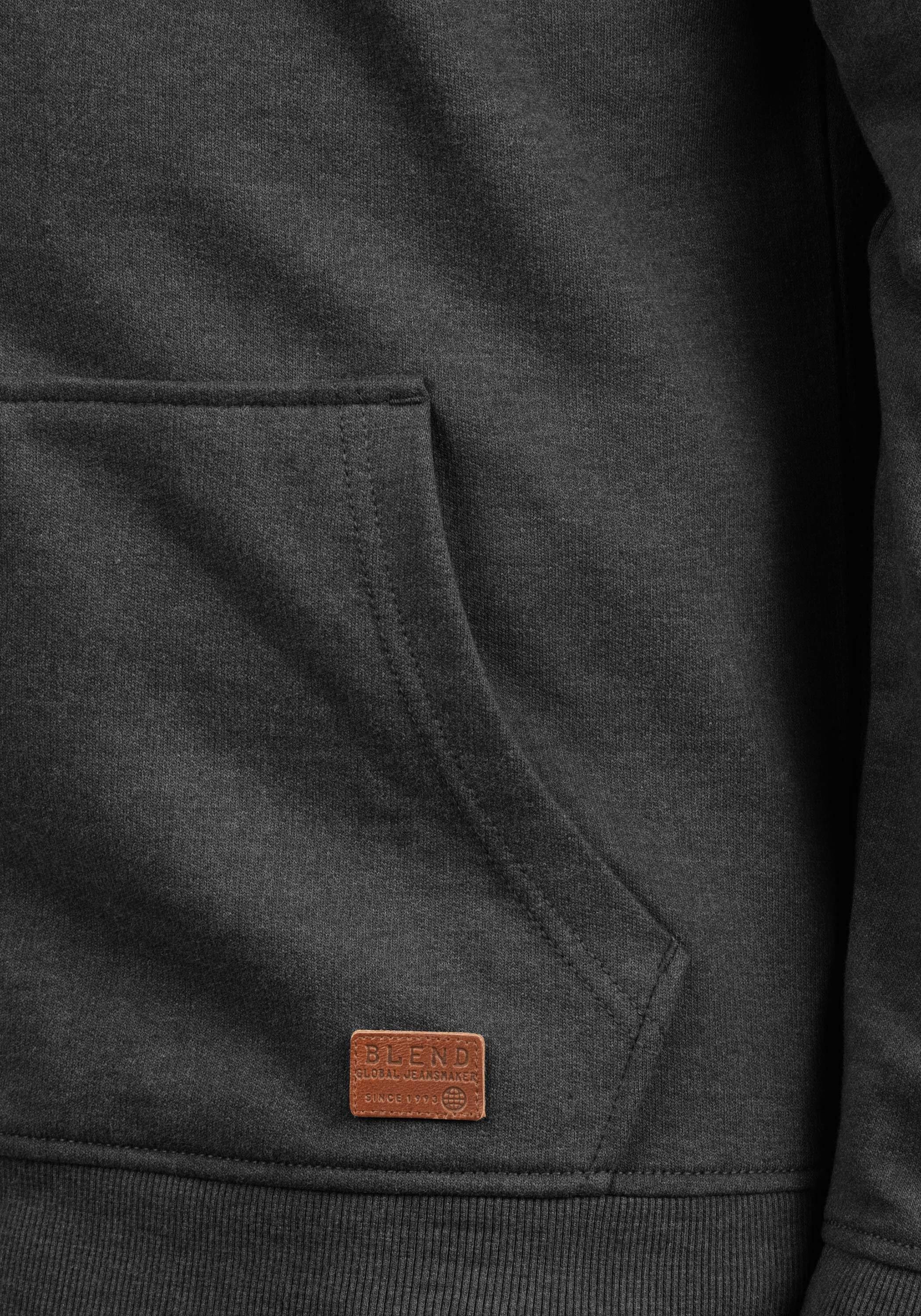 Blend Kapuzenpullover BHHulker Sweatshirtjacke mit Teddyeinsatz in der Kapuze