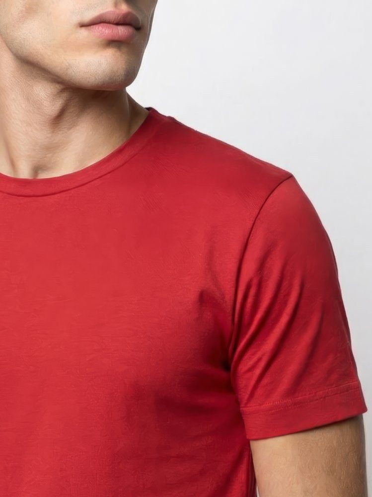 DESOTO T-Shirt Jersey T-Shirt Rundhalsausschnitt halbarm Mit Rundhalsausschnitt, Strech-Qualität