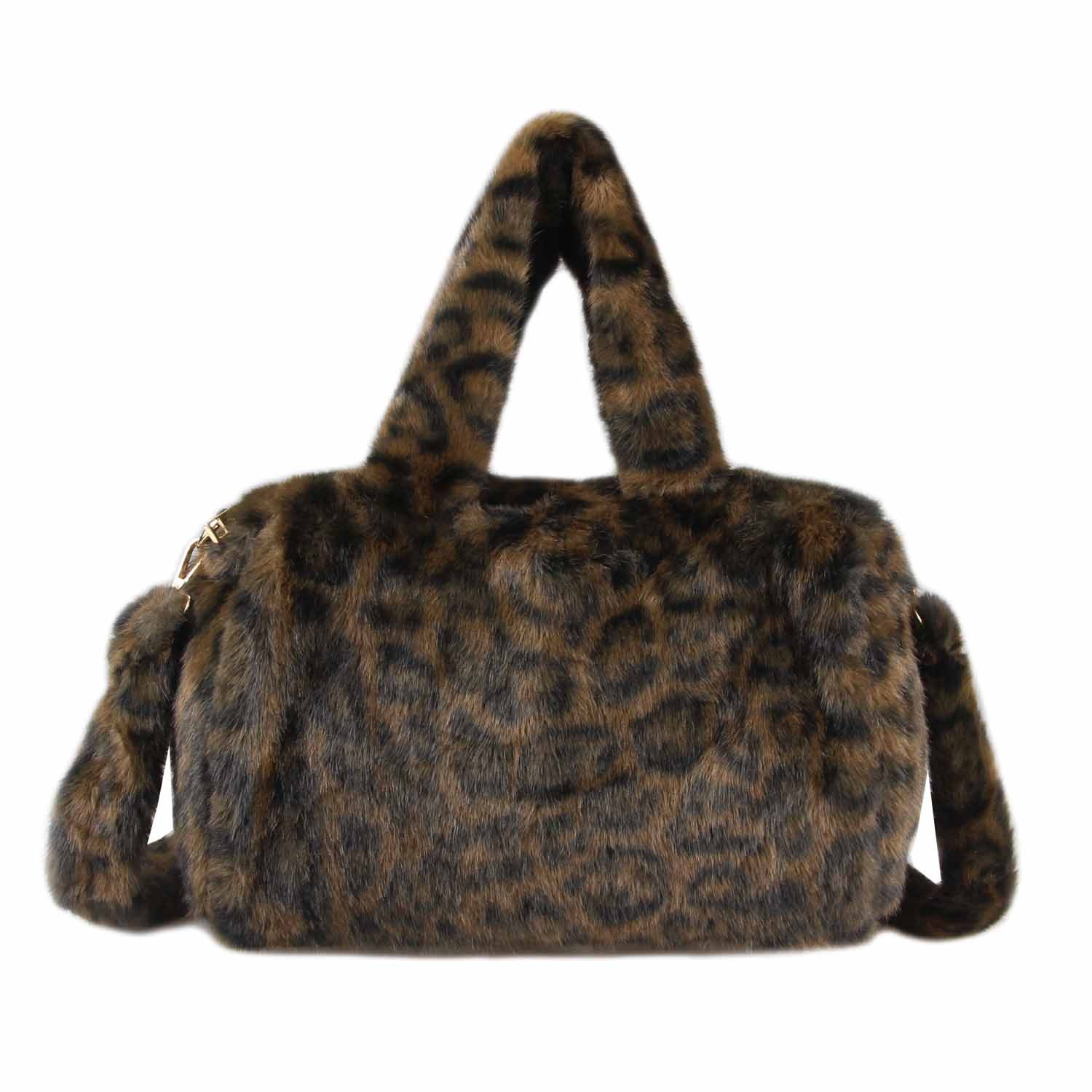 ITALYSHOP24 Schultertasche Damen Leo Tasche Handtasche PELZTASCHE Shopper T günstig online kaufen