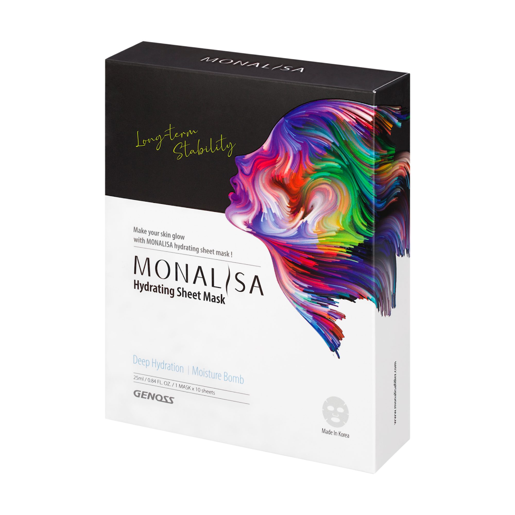 1 Monalisa Gesichtsmaske Monalisa Hydrating Sheet Mask, 10-tlg.