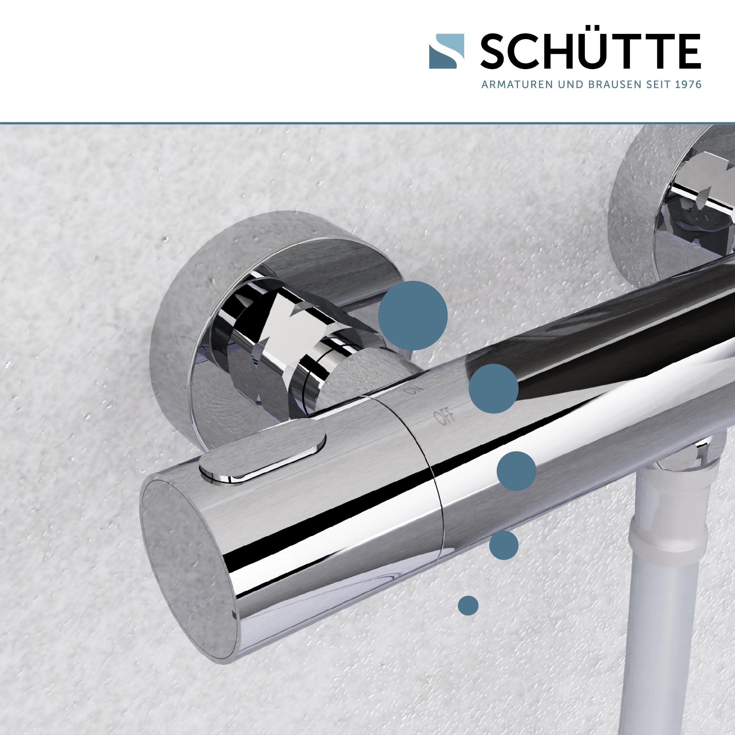 Schütte Duscharmatur LOS ANGELES Eco-Stopp-Funktion, Temperaturskala mit Sicherheitssperre bei 38 °C