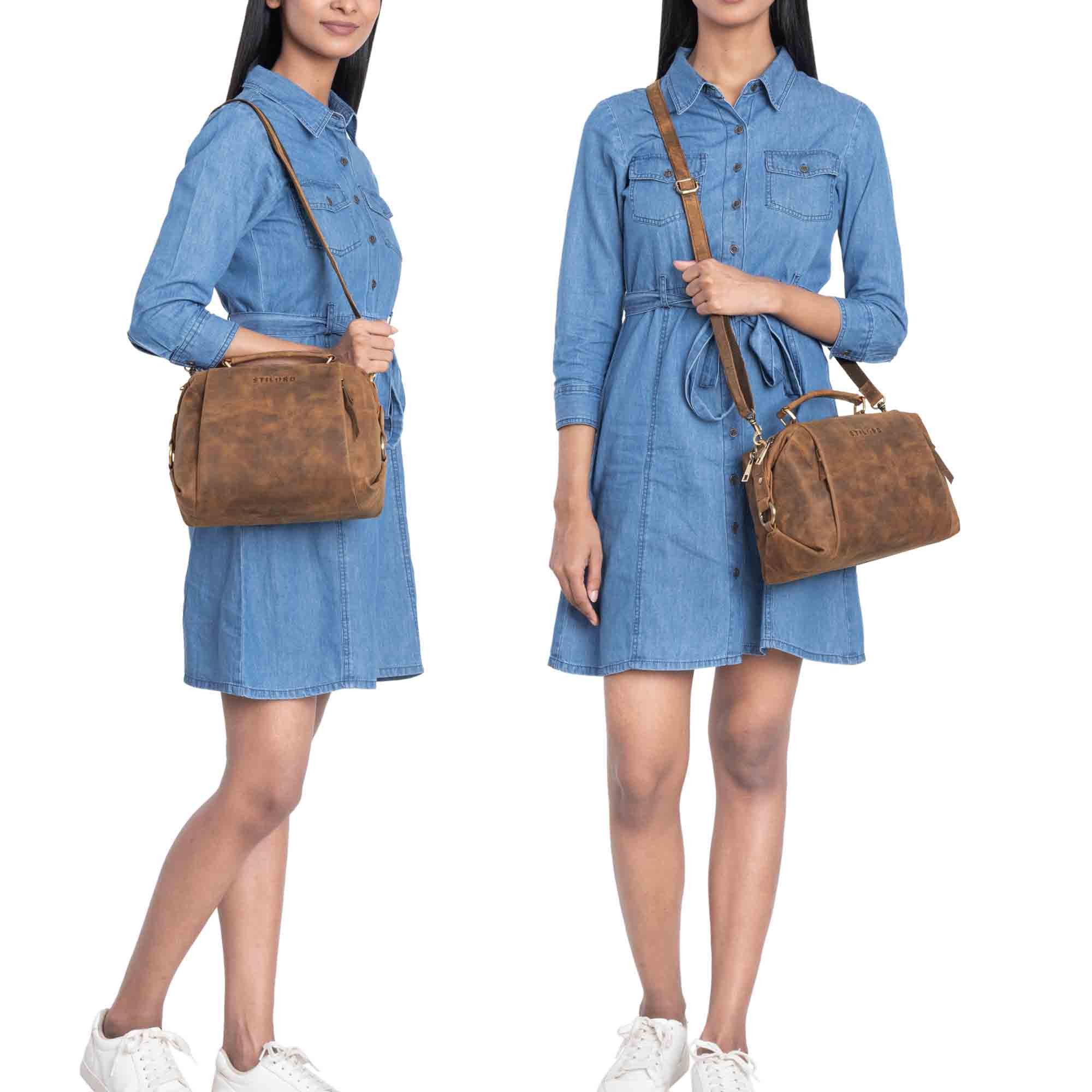 STILORD Handtasche "Vera" Vintage Leder Umhängetasche günstig online kaufen