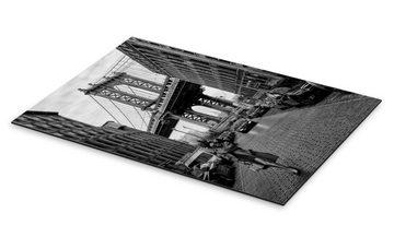 Posterlounge Alu-Dibond-Druck Robert Bolton, Brooklyn mit Manhattan Bridge, Wohnzimmer Fotografie