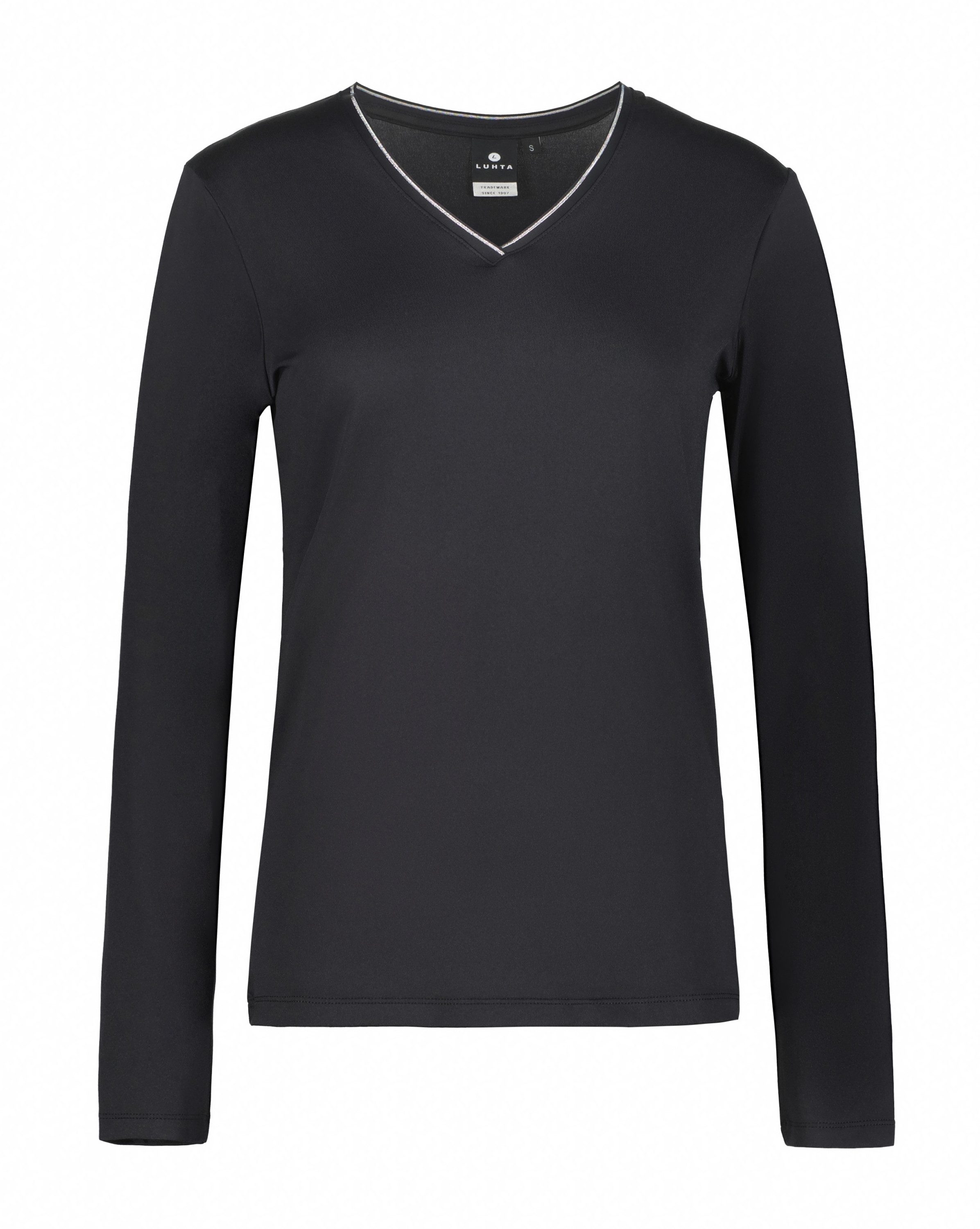 Luhta Langarmshirt Iiruu Damen LA-Shirt schwarz