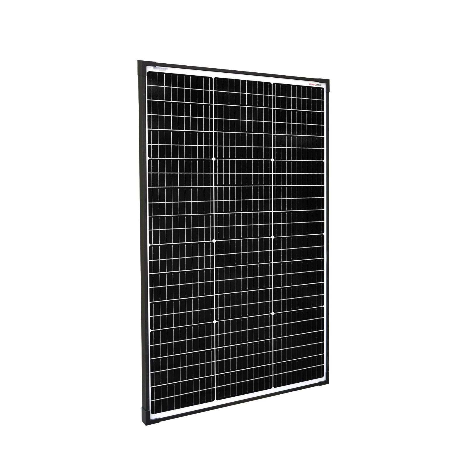 enjoy solar Solarmodul Monokristallines Solarpanel 182mm 10BB, 36V/20W–210W, schwarzer Rahmen, 182mm Monokristalline PERC-Zellen, 182mm Monokristalline PERC-Zellen