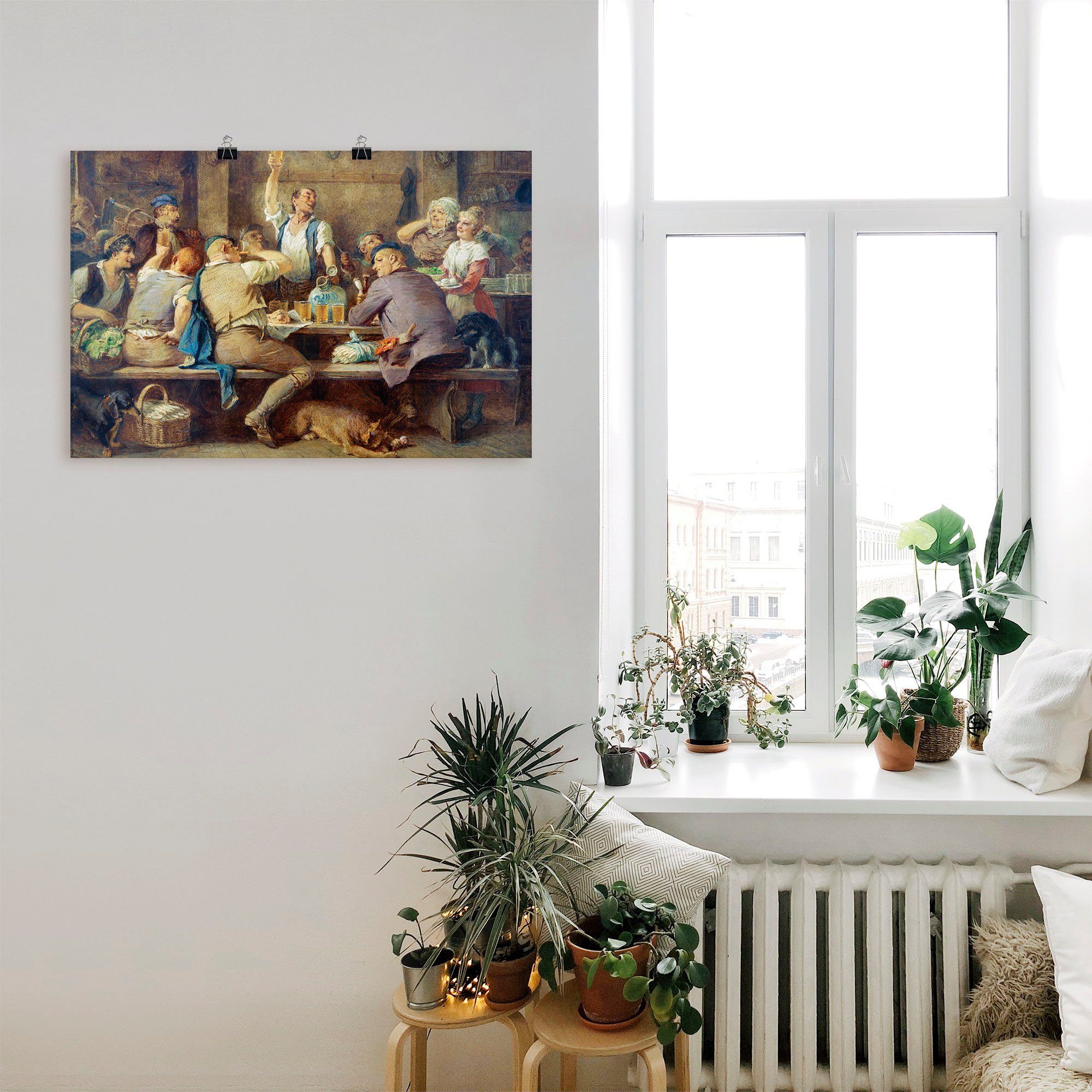 Leinwandbild, Familien Äpfelweinstube, versch. Poster in als & oder Wandaufkleber Alubild, Gruppen (1 Artland Größen St), Wandbild