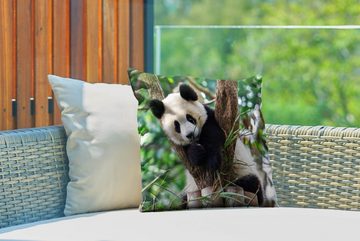 MuchoWow Dekokissen Panda - Tiere - Dschungel - Natur, Kissenbezüge, Kissenhülle, Dekokissen, Dekokissenbezug, Outdoor