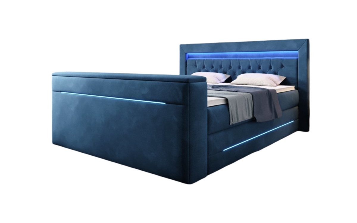 Luxusbetten24 Boxspringbett Neptun, mit TV Lift günstig online kaufen
