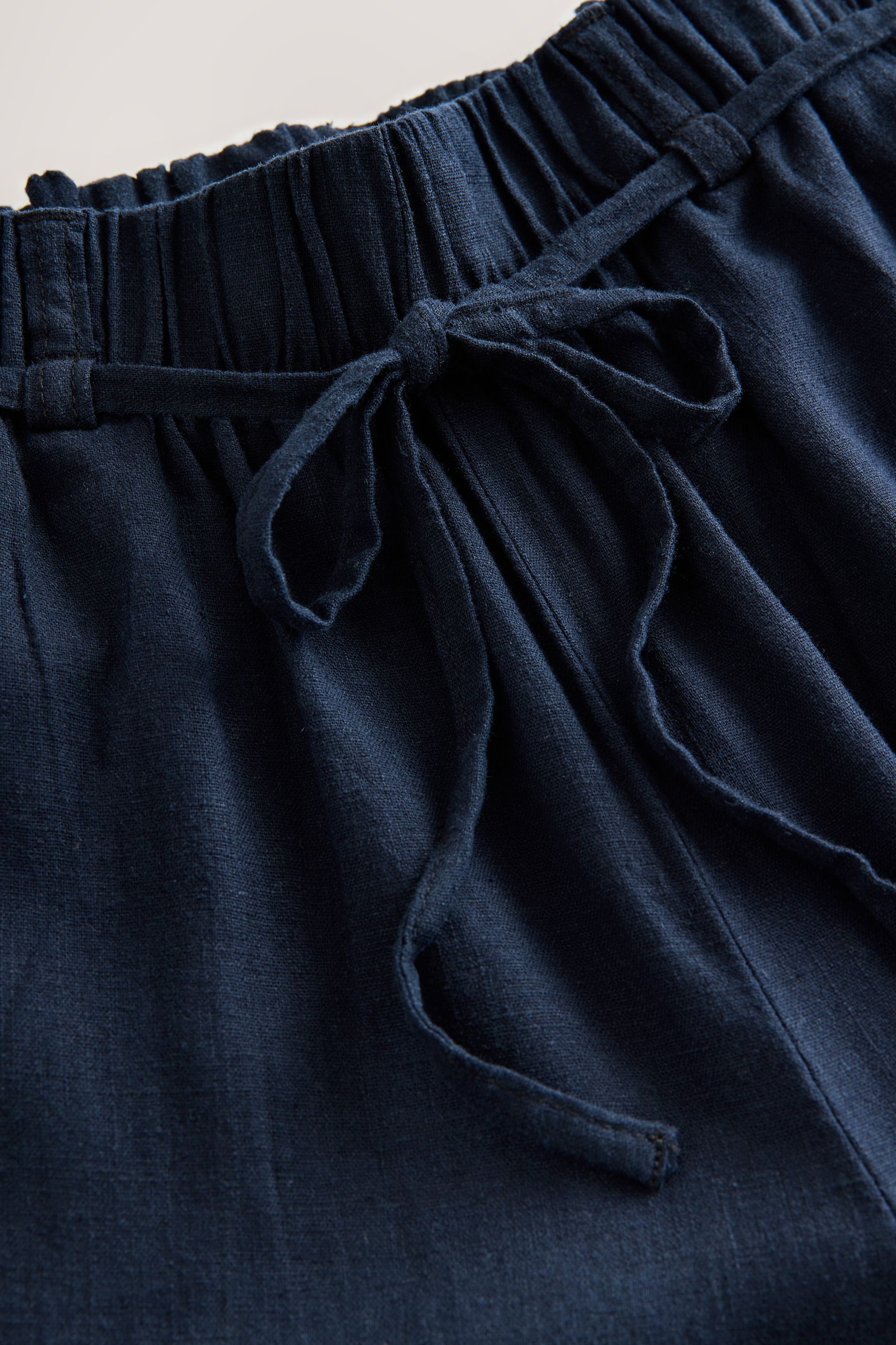 Next Culotte Culotte aus Leinengemisch mit Bindegürtel (1-tlg)
