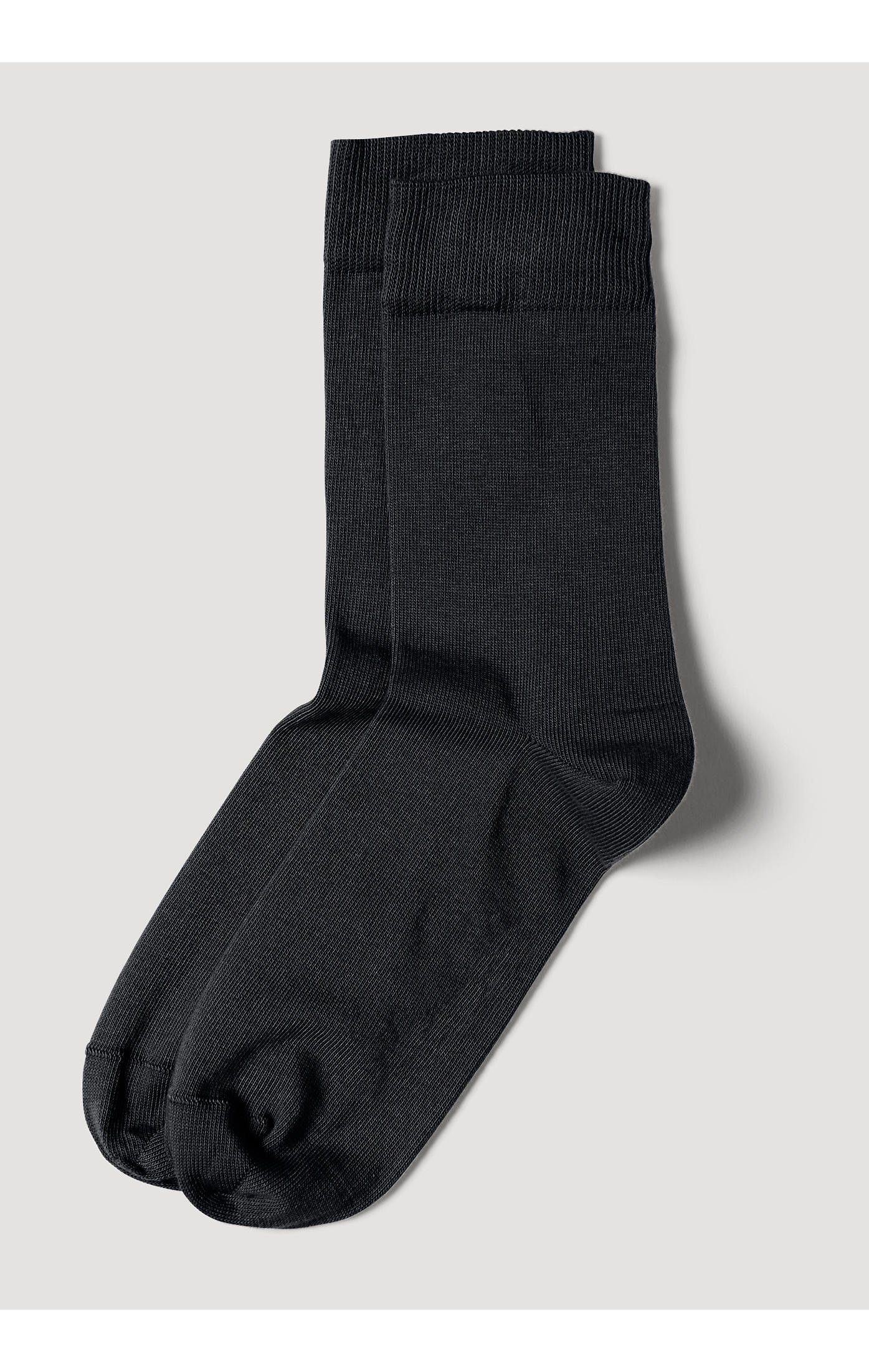 Hessnatur Socken aus Bio-Baumwolle (1-Paar) schwarz