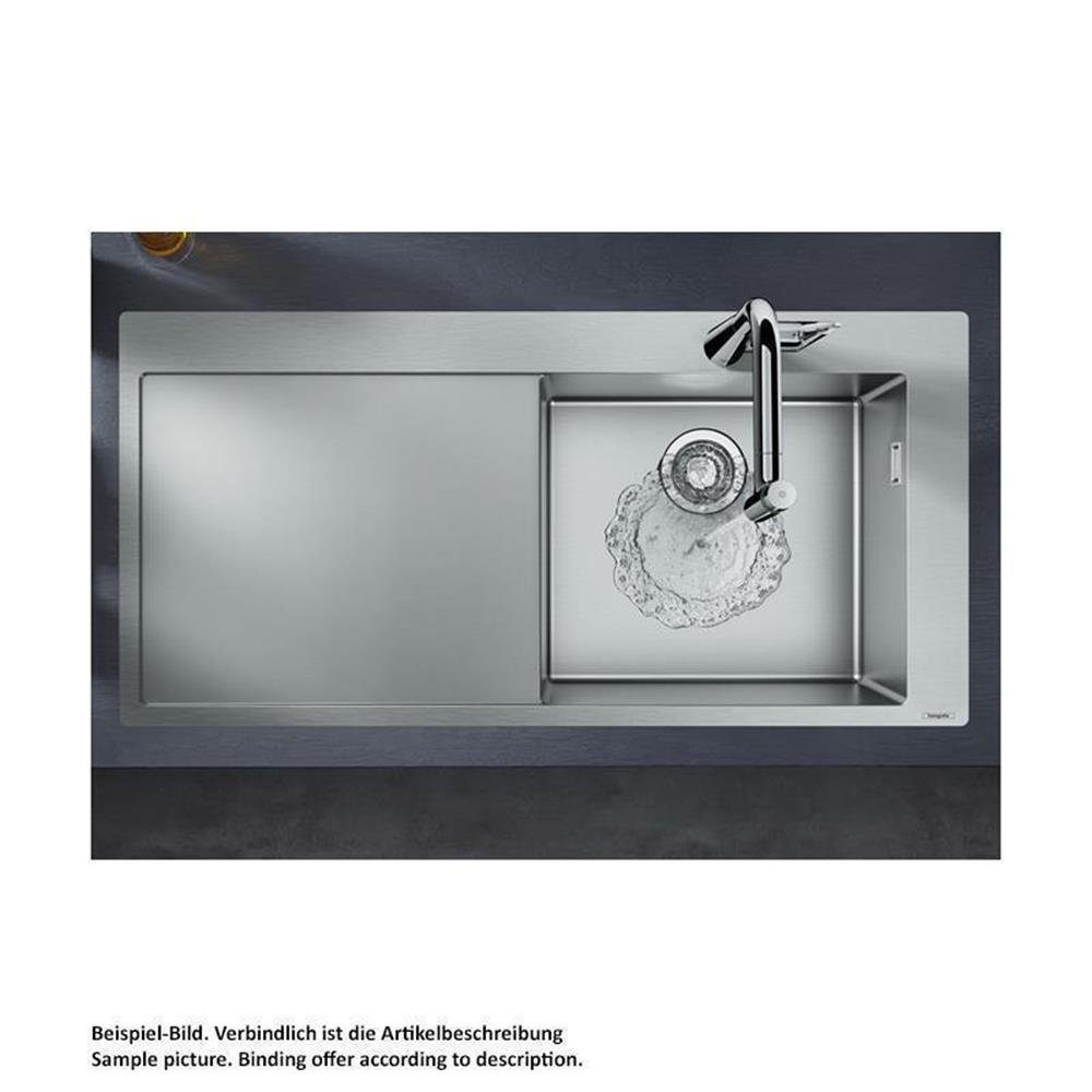 hansgrohe Edelstahlspüle hansgrohe Einbauspüle 450 S715-F450, Edelstahl, 0/0 cm