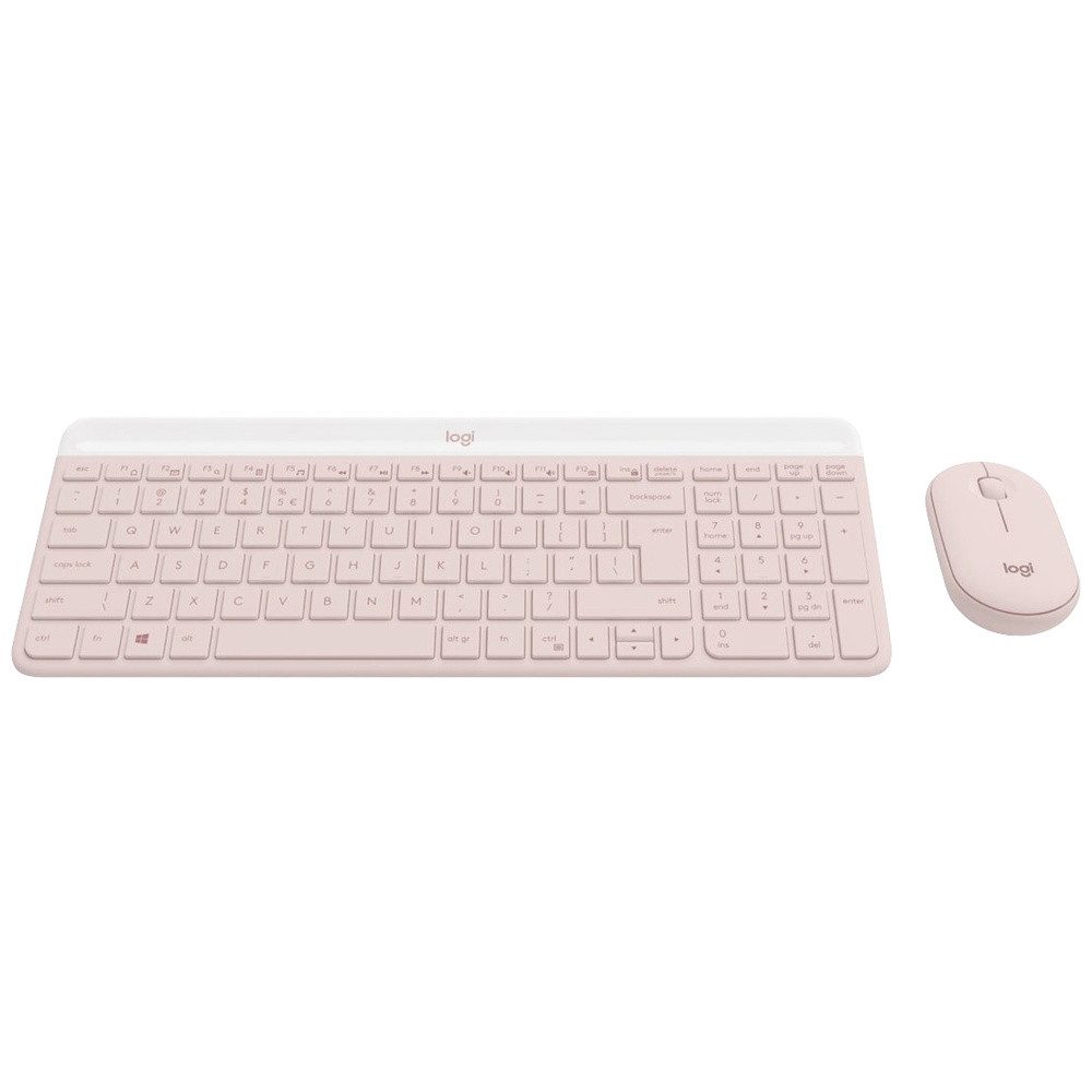 Logitech Logitech MK470 Slim Combo Bluetooth® Tastatur, Maus-Set Deutsch, QWER Tastatur- und Maus-Set