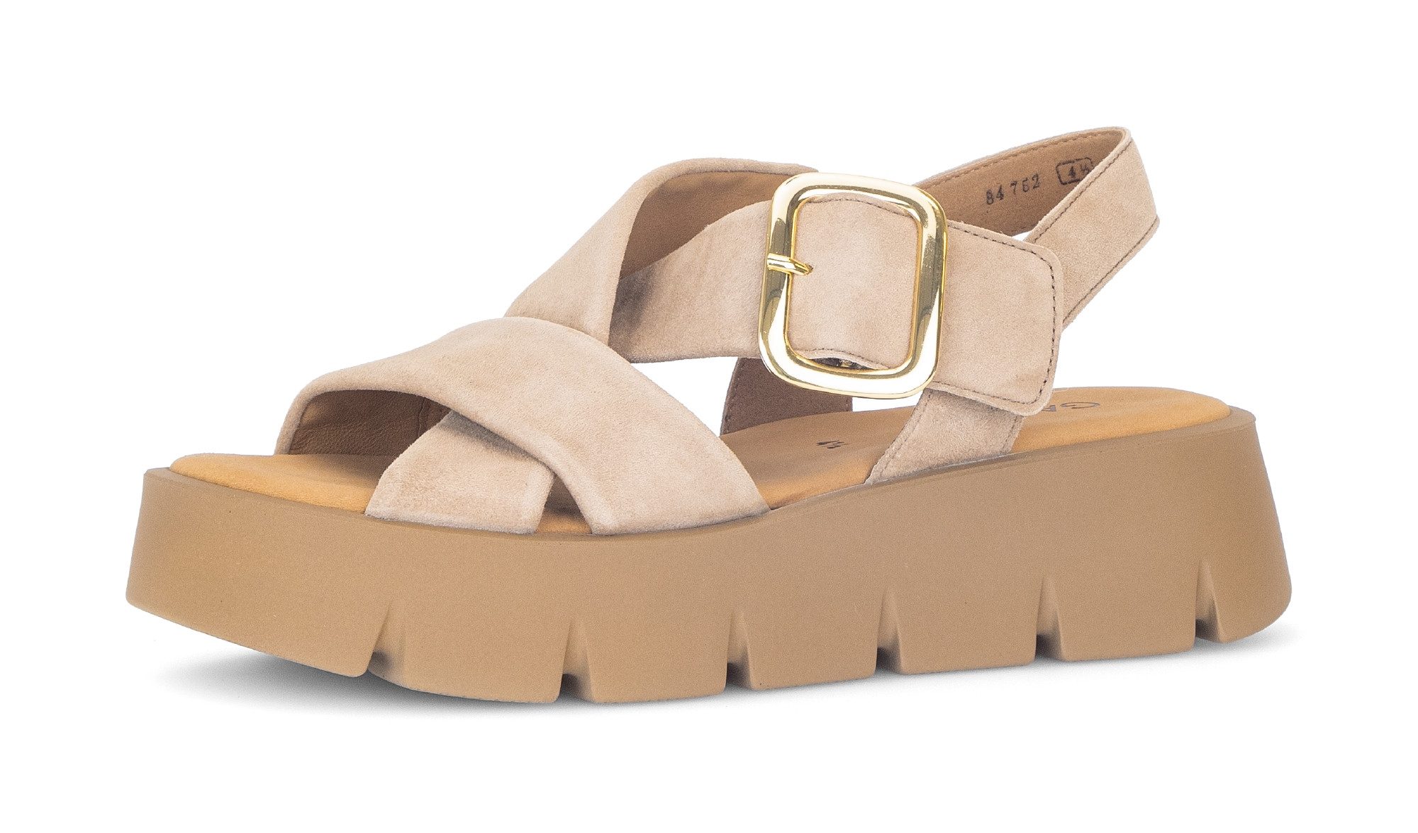 Gabor Keilsandalette, Plateau, Sommerschuh, Riemchensandale mit Kreuzbandage