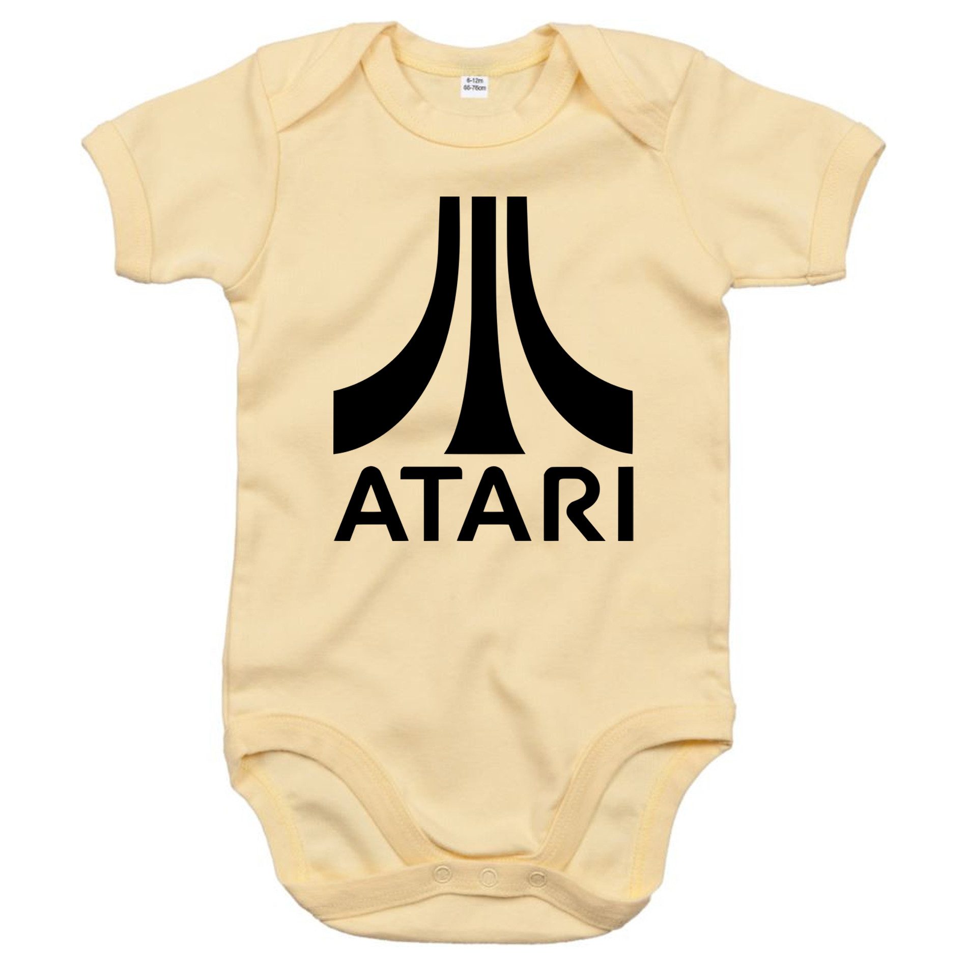 Blondie & Brownie Strampler (Einzelstück, Einzelartikel) Baby Body mit Atari Print Baumwolle Kurzarm soft Alltag Fit Kinder Set