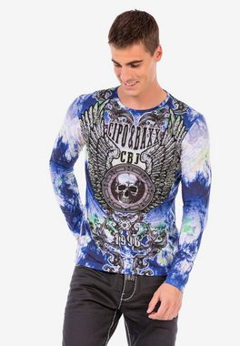 Cipo & Baxx Langarmshirt mit trendigen Prints