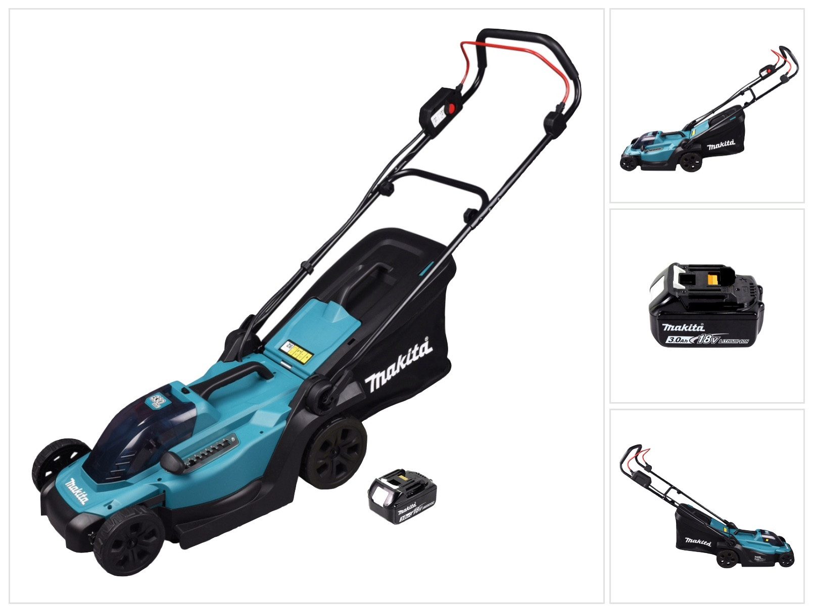 Makita Akkurasenmäher DLM 330 F1 Akku Rasenmäher 18 V 33 cm 30 l + 1x Akku 3,0 Ah - ohne La