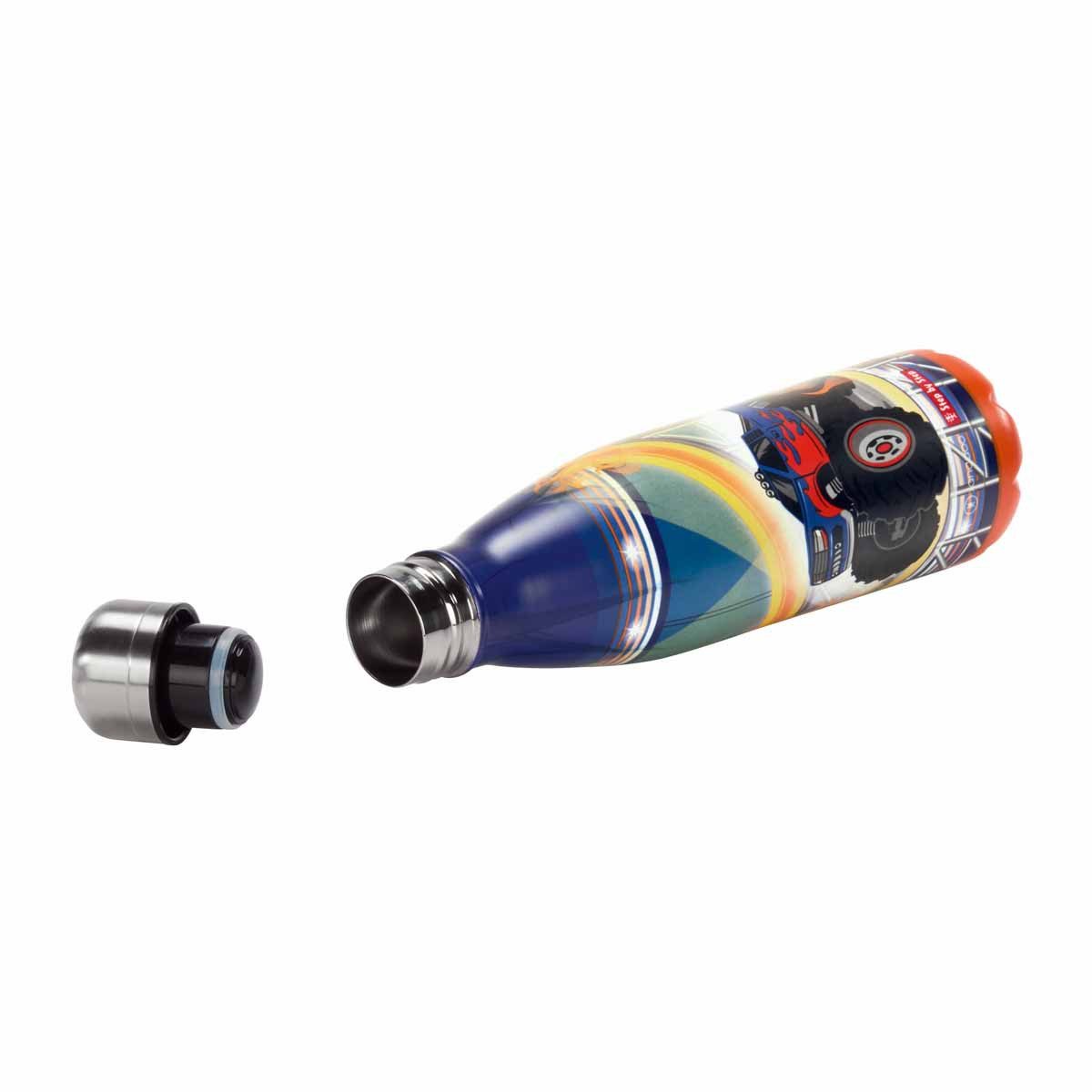 Step by Step Schulranzen Edelstahl Trinkflasche 0,5 l Monster Truck Rocky (1 Stück), Isolier-Flasche, BPA-frei